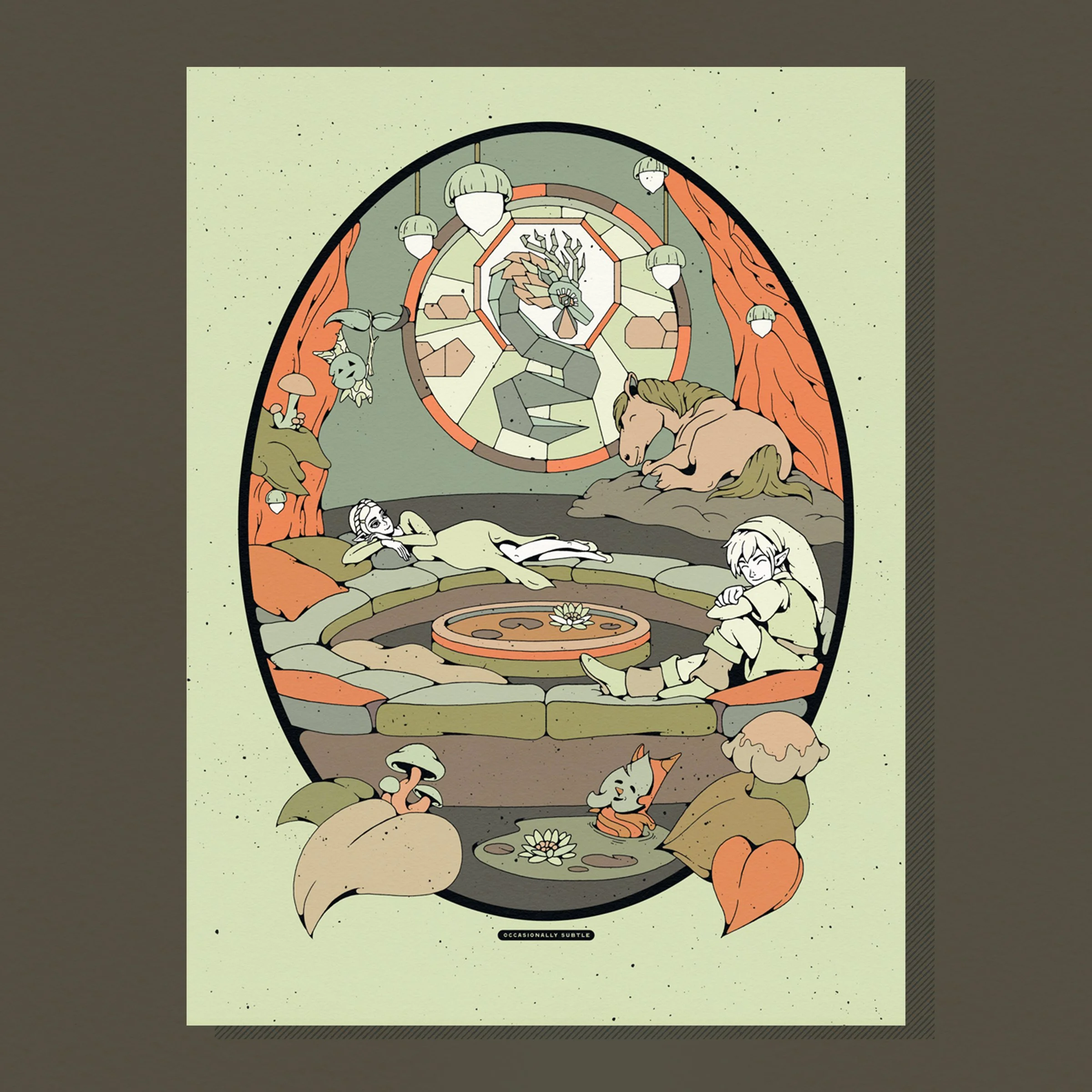 no more tears ~ earth ~ 12"x 16" matte print