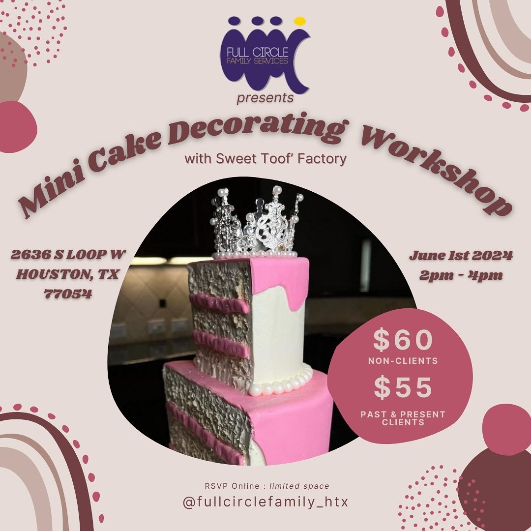 Mommas, we&rsquo;ve got something sweet coming up! Full Circle clients, you can look out for an email with your discount code! Space is limited! We hope to see you there! #LinkinBio

🍰🎨 Sweet Toof&rsquo; Factory: Mini Cake Decorating Workshop 🎨🍰
