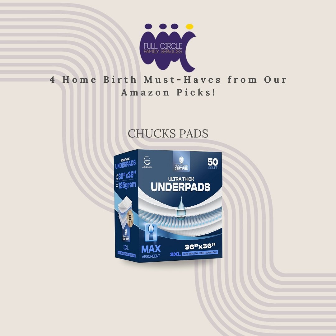 #AD Your Home Birth Essentials: 4 Must-Haves from Our Amazon Checklist!

Whether you&rsquo;re birthing with a midwife or preparing your space solo, these essentials support a safe, comfortable and smooth birthing experience. 

1. Chux Pads: Protects 