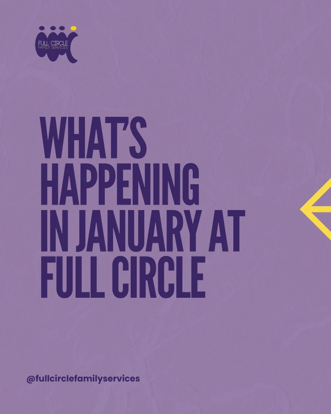 ✨ Hello, January! We&rsquo;re pouring into families all month long. ✨
Swipe through our January calendar + save your seat where your heart is calling you. 💜

Here&rsquo;s what&rsquo;s happening at Full Circle this month:
🧘🏽&zwj;♀️ Yoga Wednesdays: