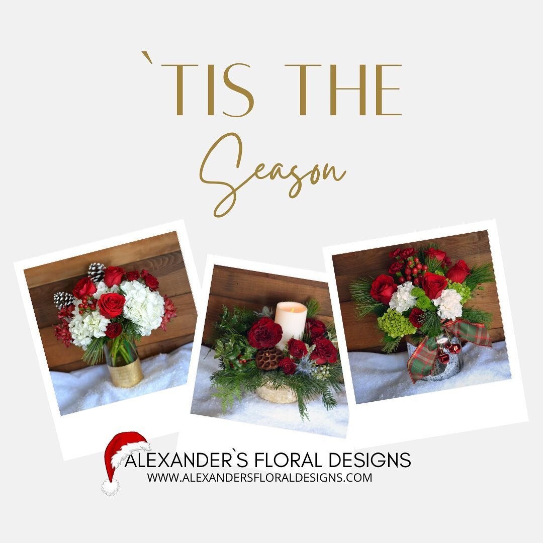 &lsquo;Tis The Season!
Visit us at 
www.AlexandersFloralDesigns.com
To send a seasonal bouquet today!!!
Alexander&rsquo;s Floral Designs 
(Cleveland&rsquo;s Premier Florist)

#HolidayFlowers #DecorateThisSeason #TisTheSeason #PoinsettiasForDelivery #