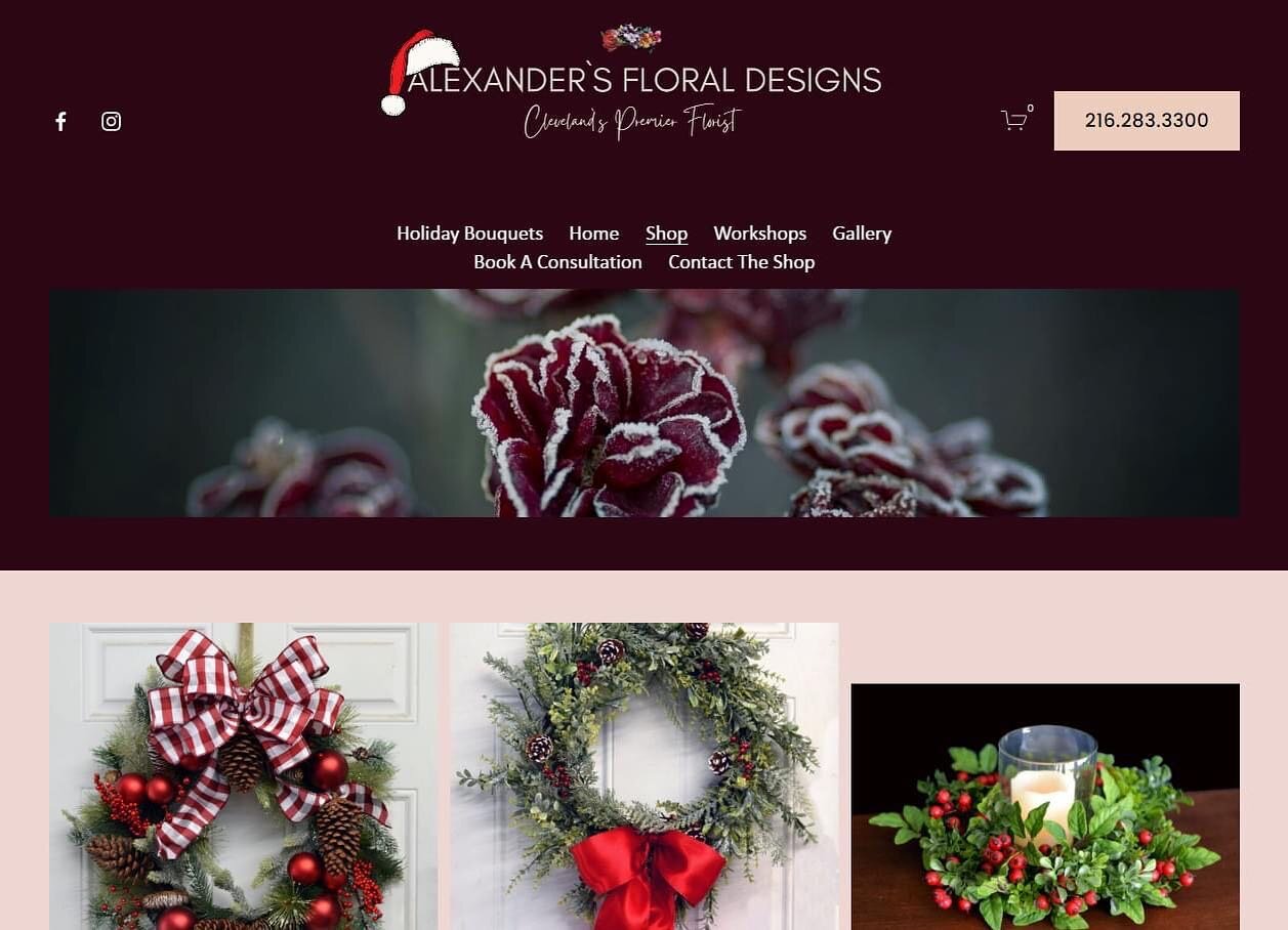 Hello Floral Family ❄️☃️❄️
Alexander`s Floral Designs now has Poinsettias for 
delivery or curbside pickup. Please visit our website at www.AlexandersFloralDesigns.com or call us during studio hours at (216)283-3300 (MON-FRI 9AM/5PM SAT 9AM/2PM) 
**S