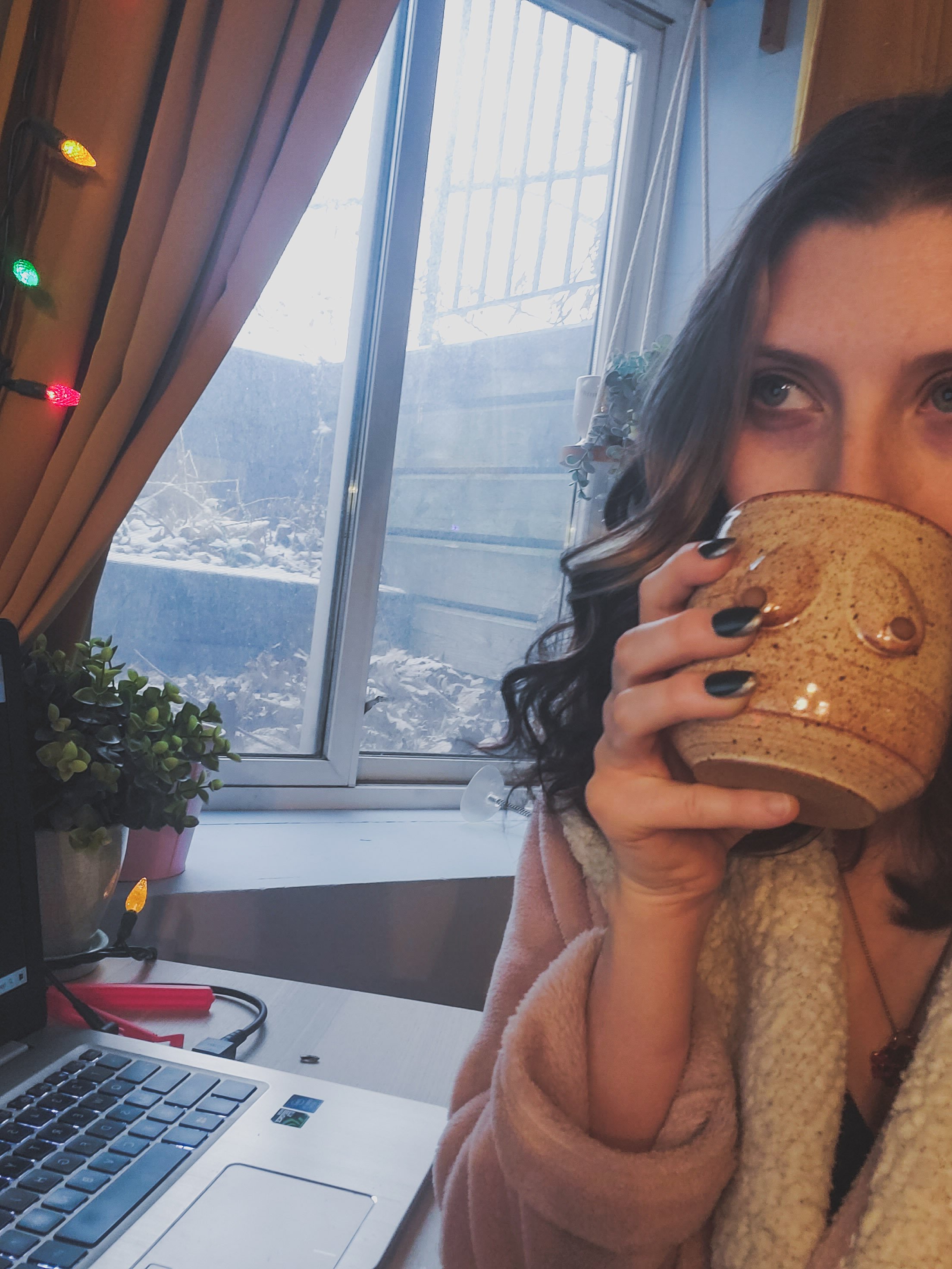  Just sipping from my new mug from our Friendmas exchange! 