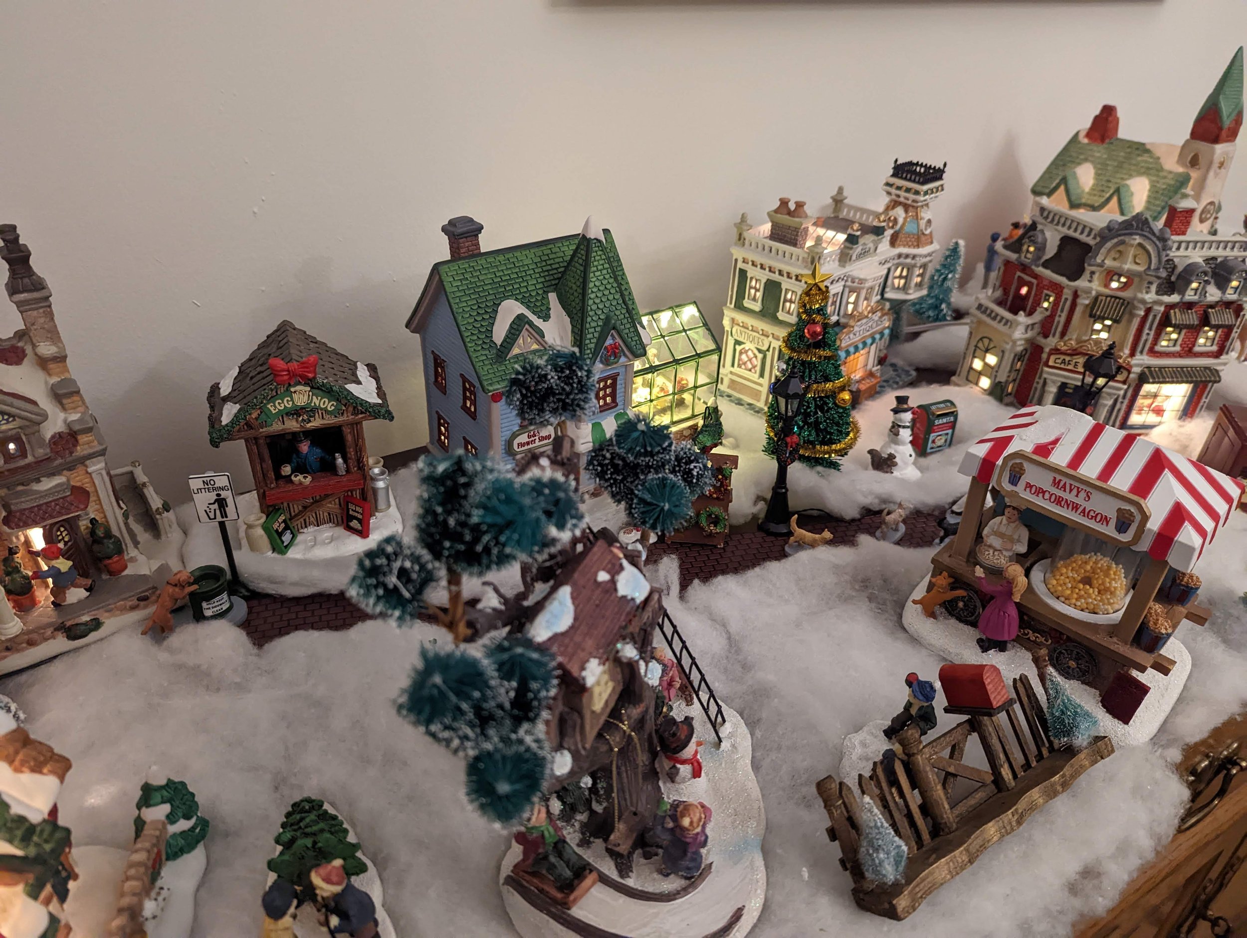  Christmas Village “After” photo! 