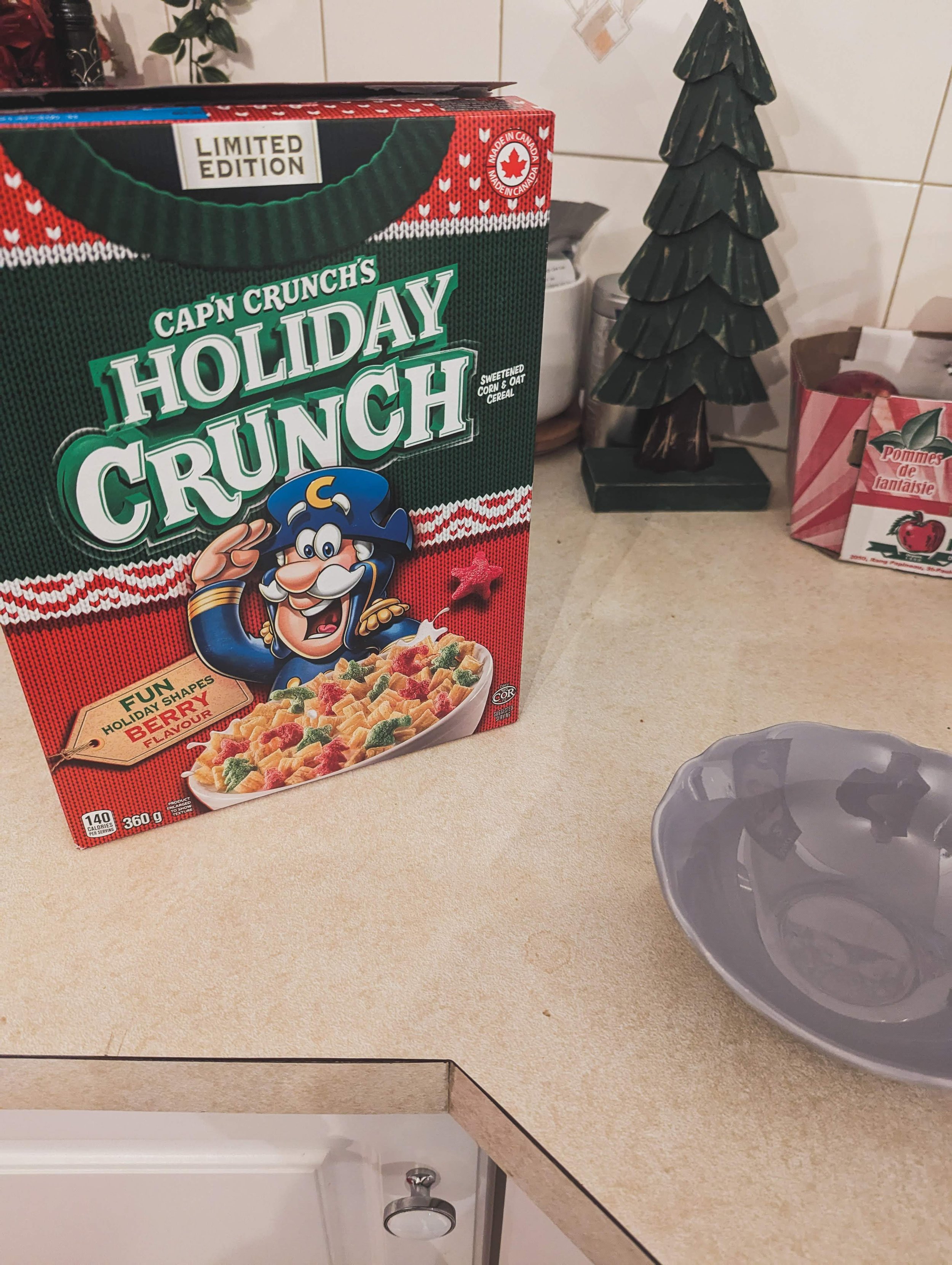  I am a sucker for a holiday themed cereal. 