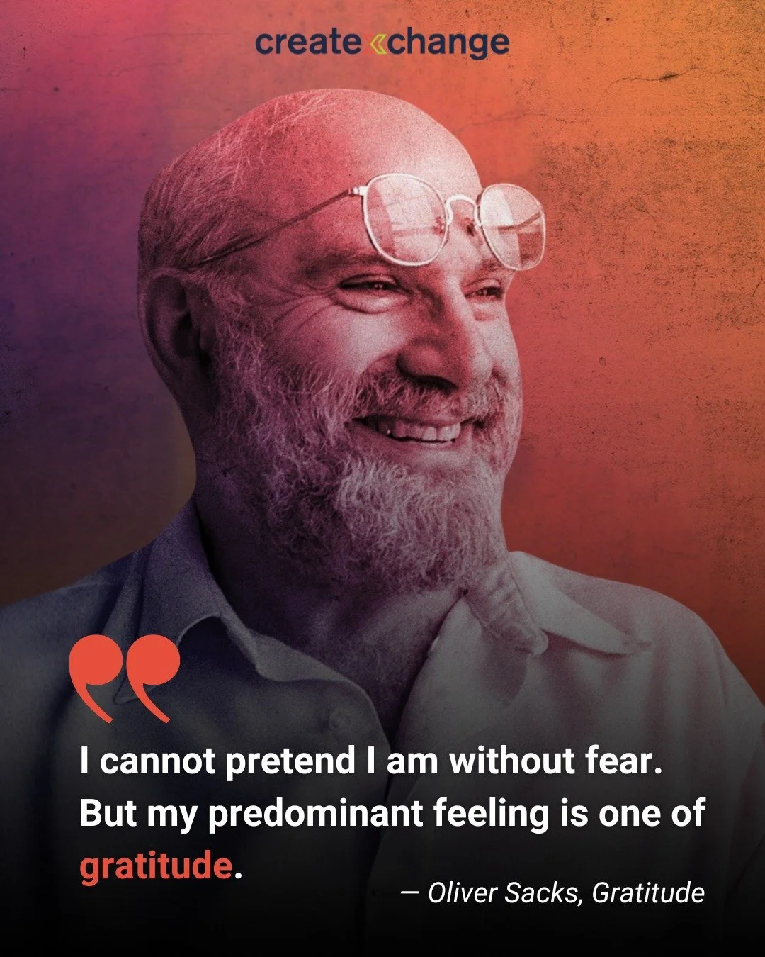 🍁 𝐀 𝐓𝐡𝐚𝐧𝐤𝐬𝐠𝐢𝐯𝐢𝐧𝐠 𝐑𝐞𝐟𝐥𝐞𝐜𝐭𝐢𝐨𝐧 𝐟𝐫𝐨𝐦 𝐎𝐥𝐢𝐯𝐞𝐫 𝐒𝐚𝐜𝐤𝐬 🍁

There&rsquo;s a line from Oliver Sacks&rsquo; 𝘎𝘳𝘢𝘵𝘪𝘵𝘶𝘥𝘦 that hits me every single time:

&ldquo;𝐈 𝐜𝐚𝐧𝐧𝐨𝐭 𝐩𝐫𝐞𝐭𝐞𝐧𝐝 𝐈 𝐚𝐦 𝐰𝐢𝐭𝐡𝐨𝐮𝐭 𝐟
