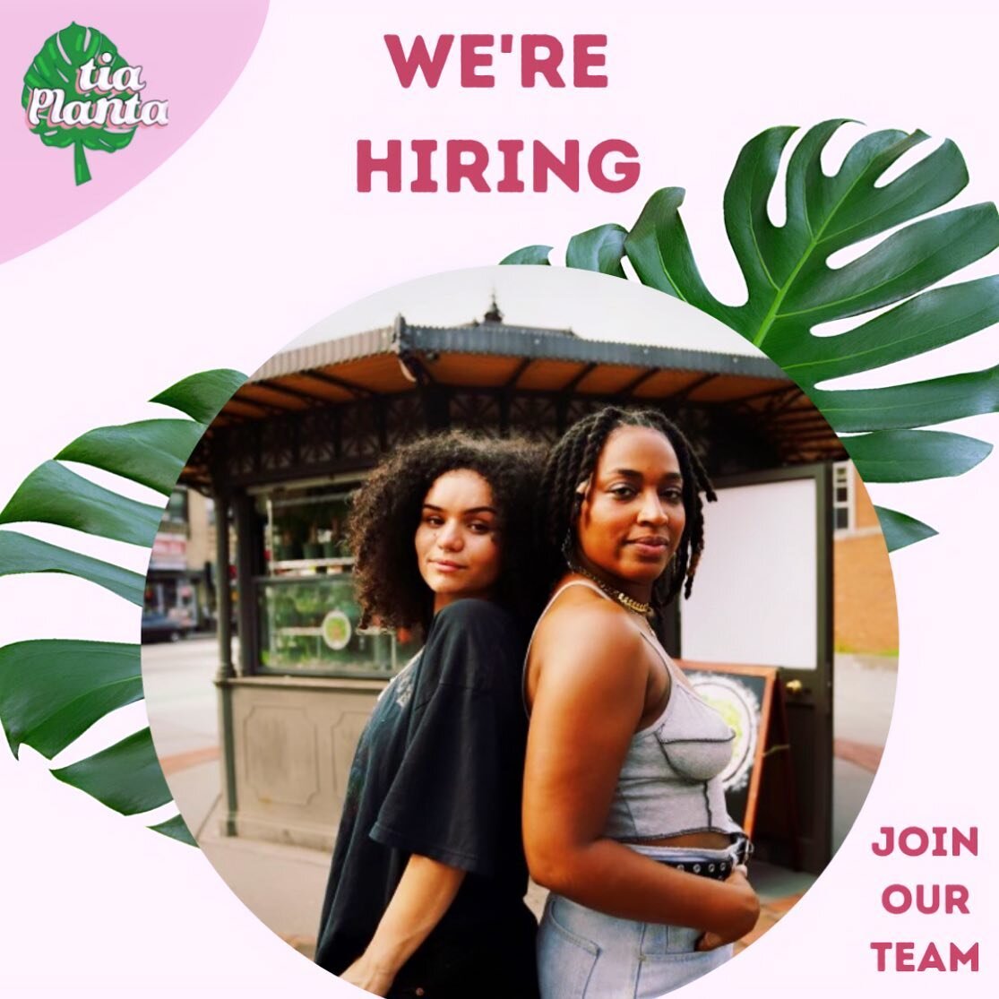 ✨ Join our squad ✨

As our business continues to expand, we are looking for someone who is flexible and able to grow with us. Our 5th team member 💪🏾 Our ideal candidate is someone who has EXTENSIVE knowledge and love of houseplants, is high energy,