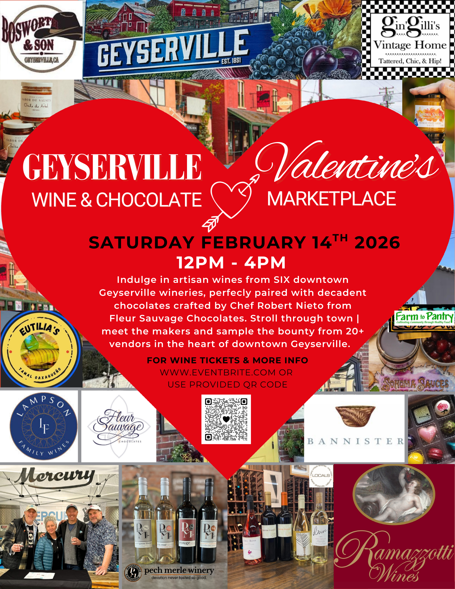 Valentines Wine &amp; Chocolate AND Marketplace!