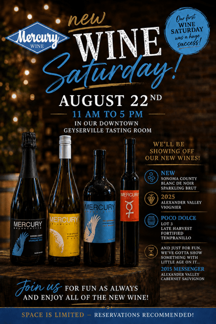 New Wine Saturdays, Number 2!
