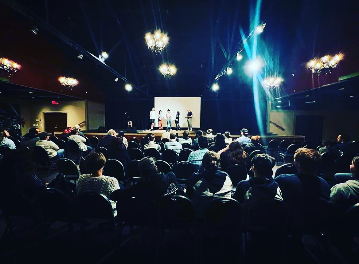 @adampinney @productionmegan and @linneapants repping the film during a Q&amp;A at @lindseyfilmfest! #filmmaking #indiefilm #womeninfilm