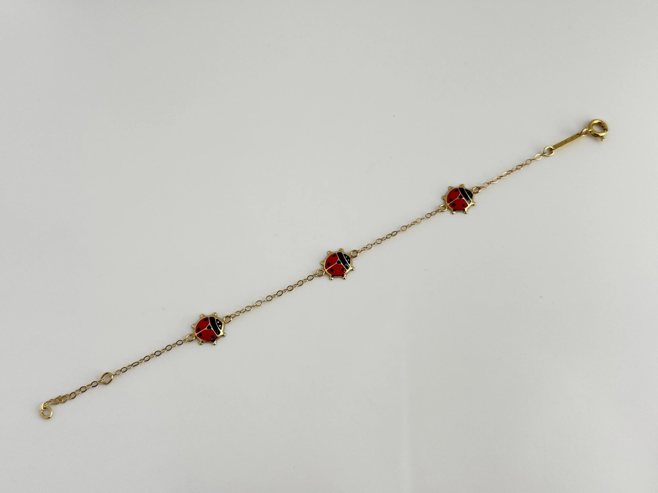 18 karat yellow gold Lady Bug bracelet - DESIGN NO. = 320BKX1391079 2T1T1