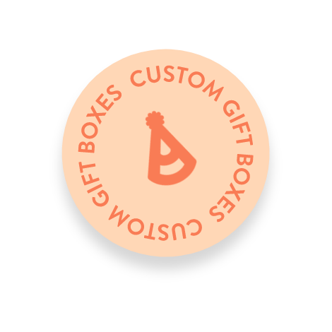Animated custom gift boxes icon representing Pep & Party Co. gifting services.