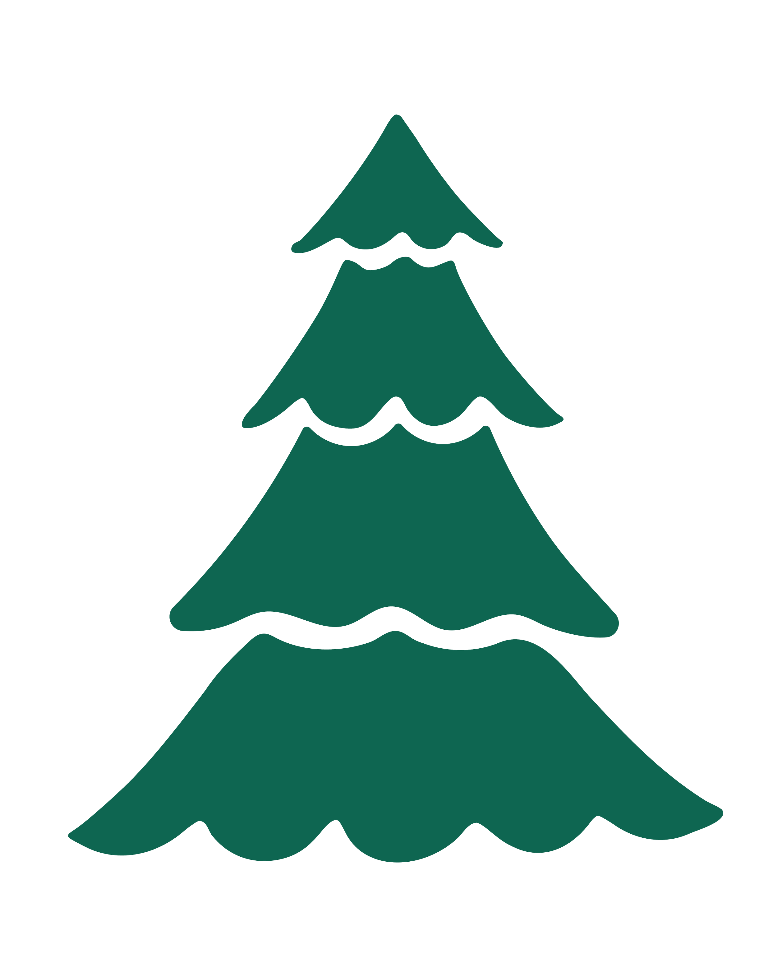 Christmas Tree icon illustrated for Pep & Party Co. gifting services.