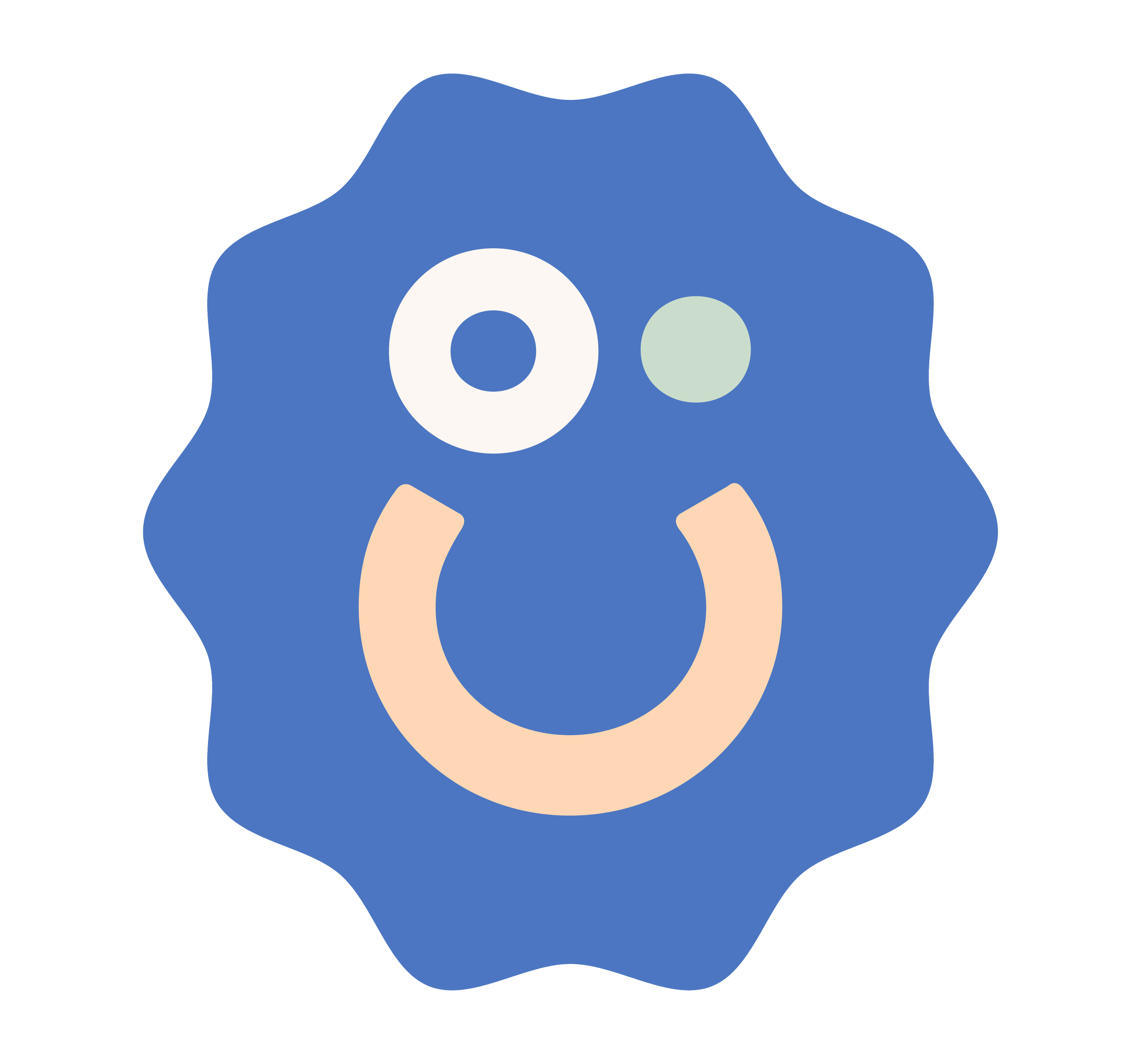 CoCo smiley face graphic representing the Pep & Party Co. brand and creative gifting experience.