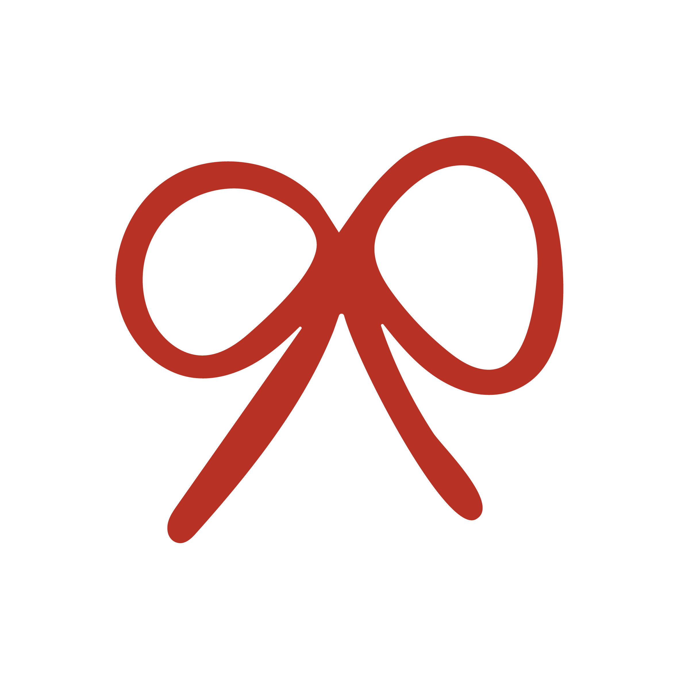 Pep & Party Co. red bow brand graphic.