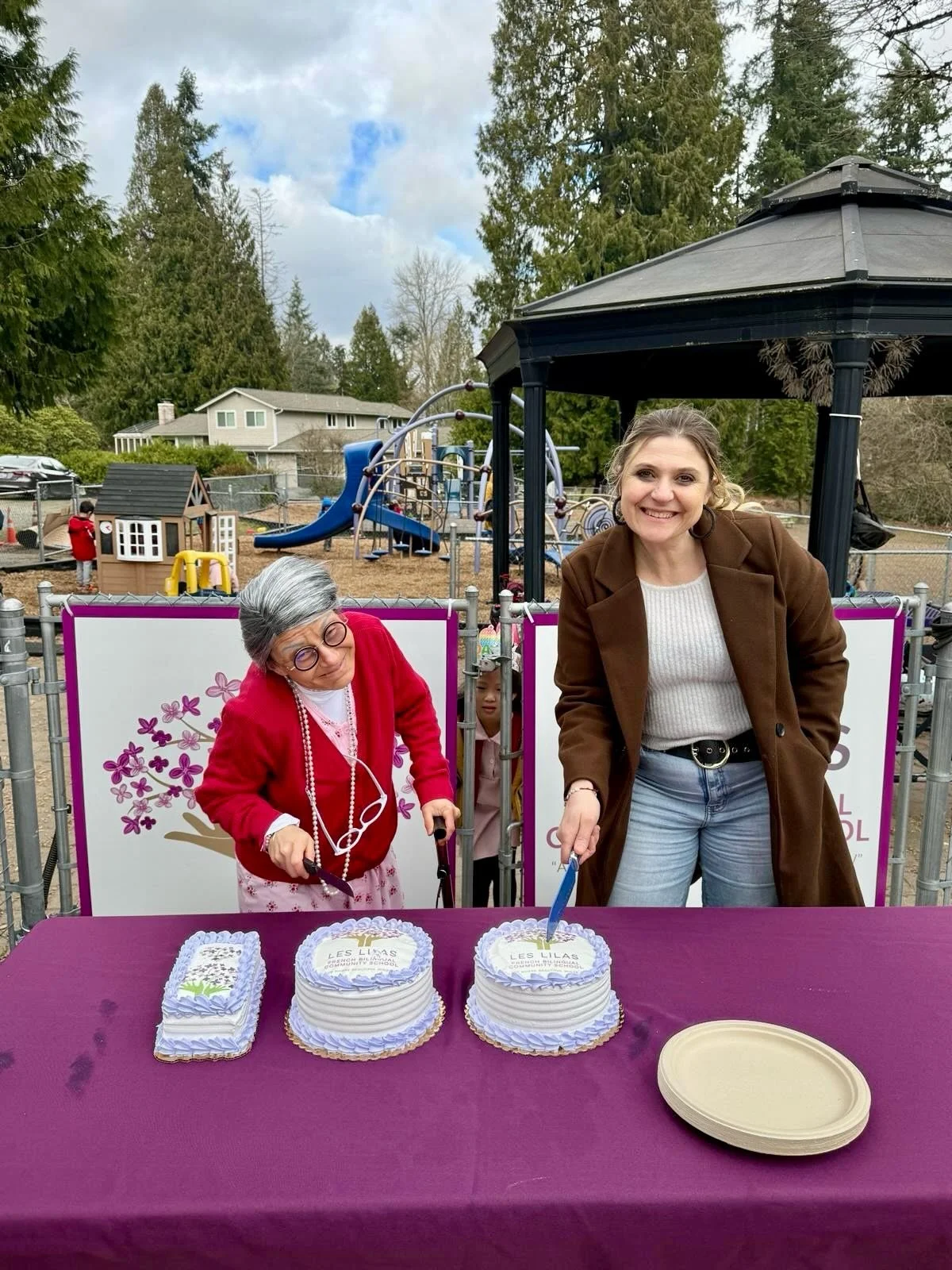 100 Days of School &mdash; Montessori Style! In Montessori, the red bead material represents 100, so we honored this milestone in a concrete and joyful way &mdash; with 100 high-fives, creative classroom challenges, and all our  110 students formed t
