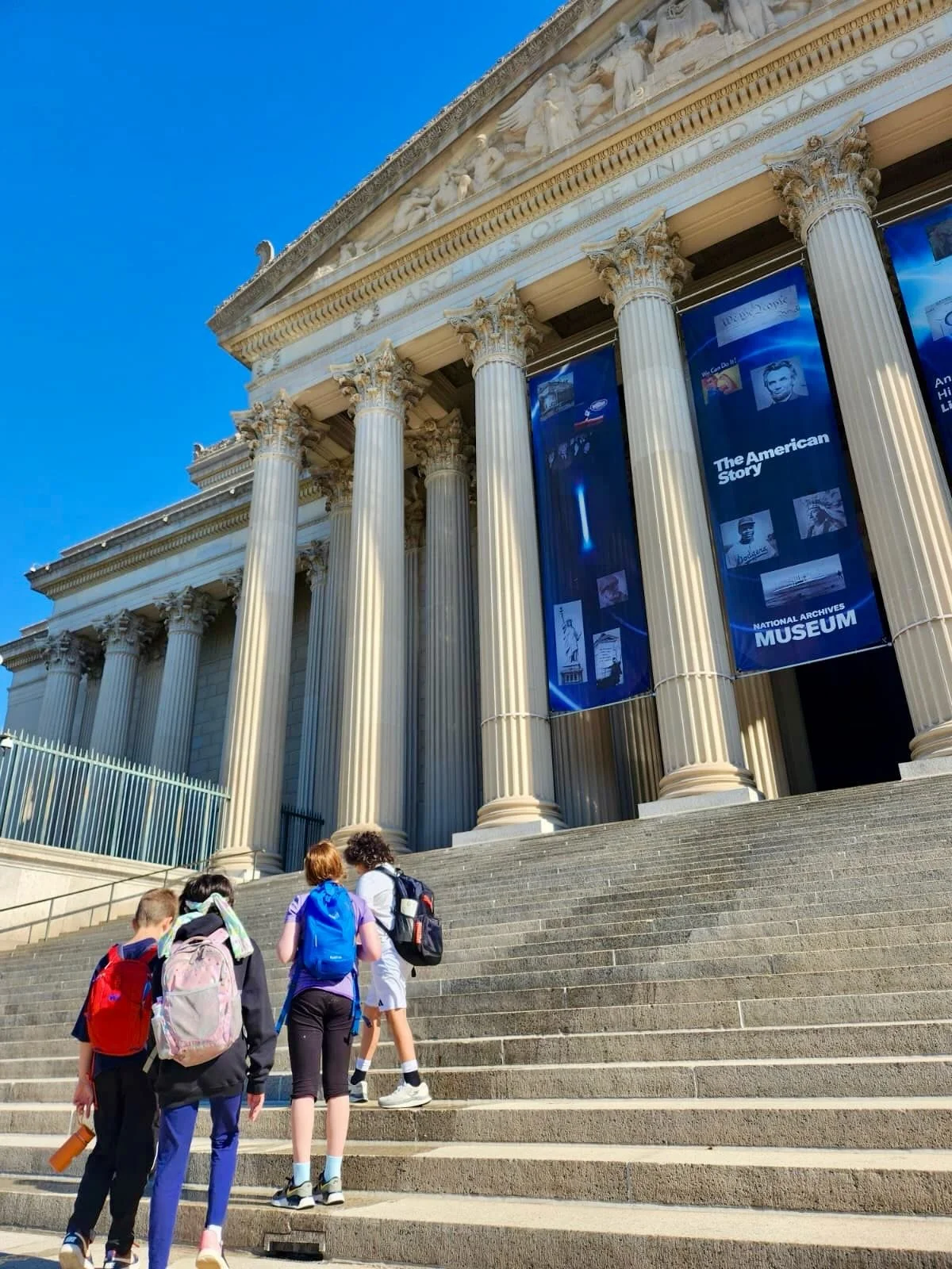 We can&rsquo;t believe it is almost a week since we arrived here. Students began at the National Archives Museum, where they explored the architecture and history of the building while viewing foundational documents including the Constitution, Declar