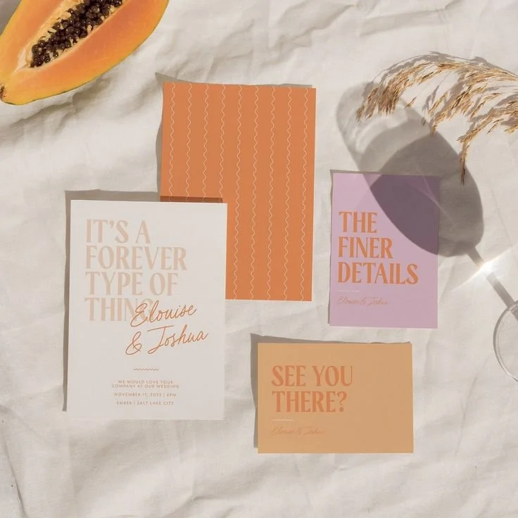 Simple Wedding Invite | Colorful Wedding Invitation | Minimal Wedding Invite | Bold Wedding Invitations | Bright Wedding Invitations.jpeg