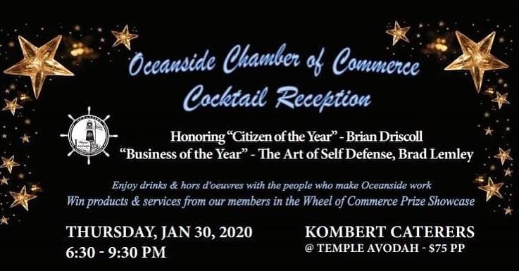 We are honored to have been chosen as Oceanside&rsquo;s business of the year! Offering kickboxing, BJJ, Kung fu, kempo, yoga, nutritional coaching and self study to bring it all together, The Art of Self Defense will continue to strive and grow to be