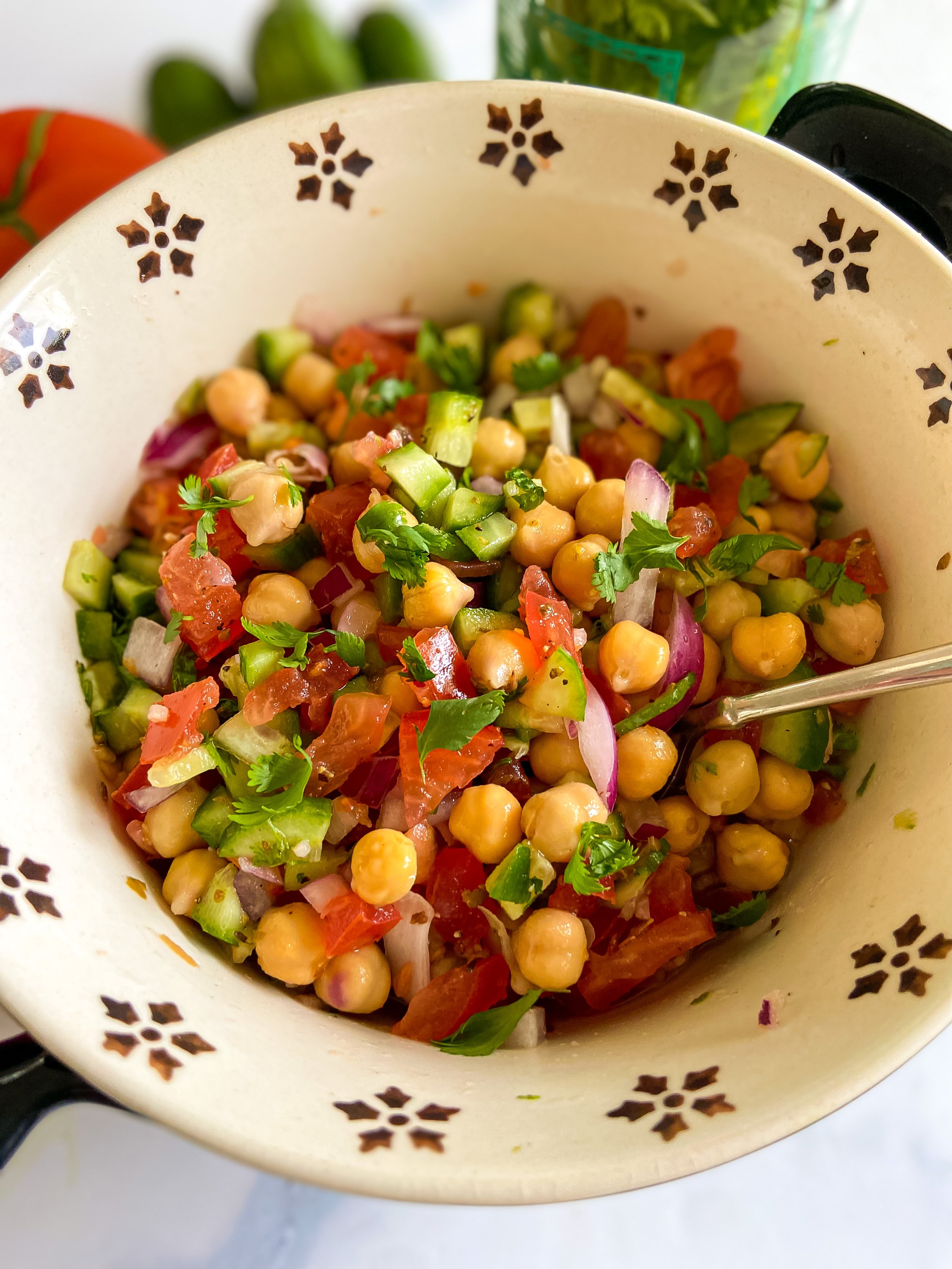 Greek Chickpea Salad — Kate's Clean Eats