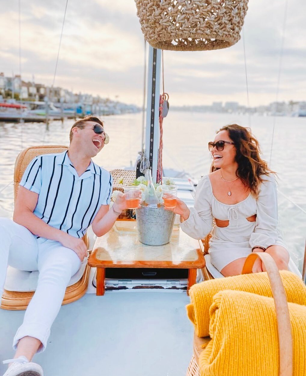 Come enjoy the good times while cruising with us! Book now at www.theboatpeoplecruise.com #boatcruise #newportbeachca #sunsetcruise #datenightideas #proposalideas #visitnewportbeach