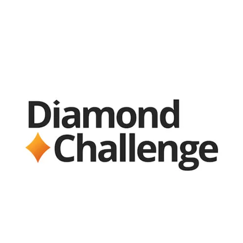 Diamond Challenge logo with a stylized orange diamond icon.