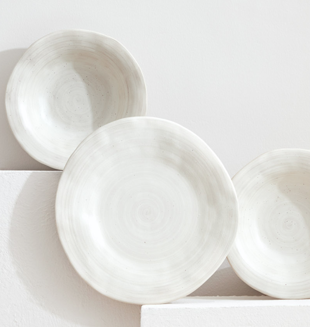 white ceramic tableware