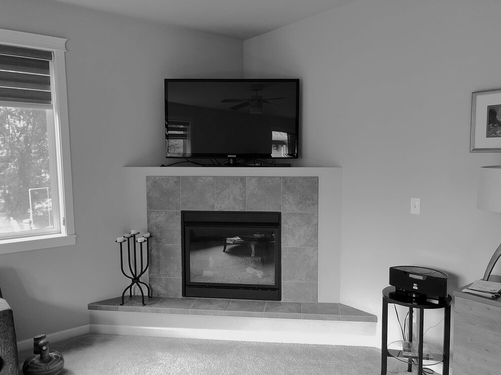 before and after fireplace remodel bellevue