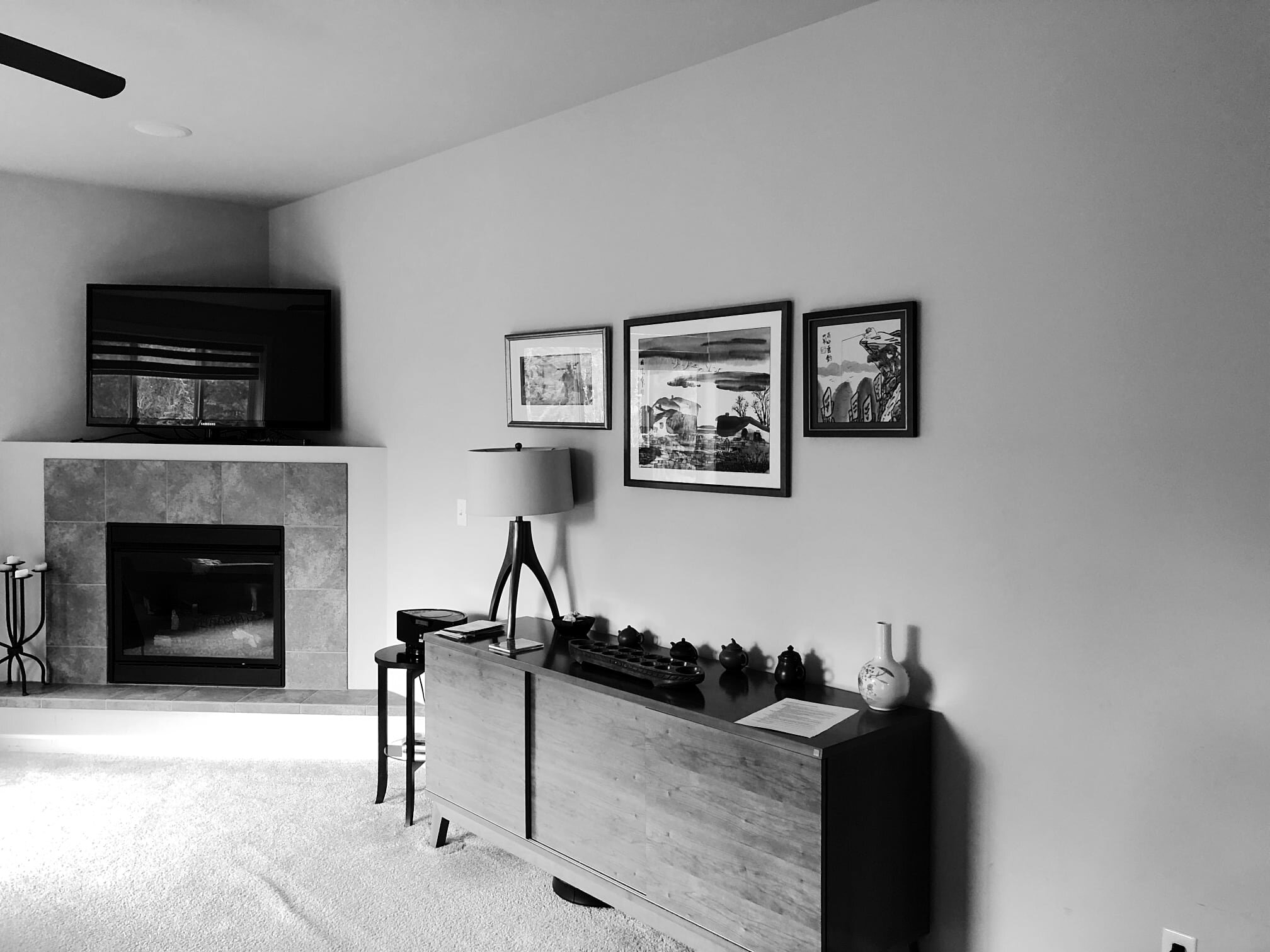 before and after fireplace makeover