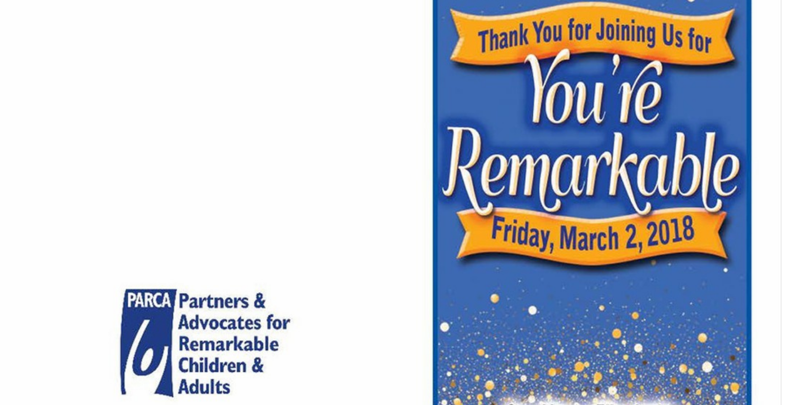 PARCA Awards Dinner Programs · Editorial Writing & Print Design