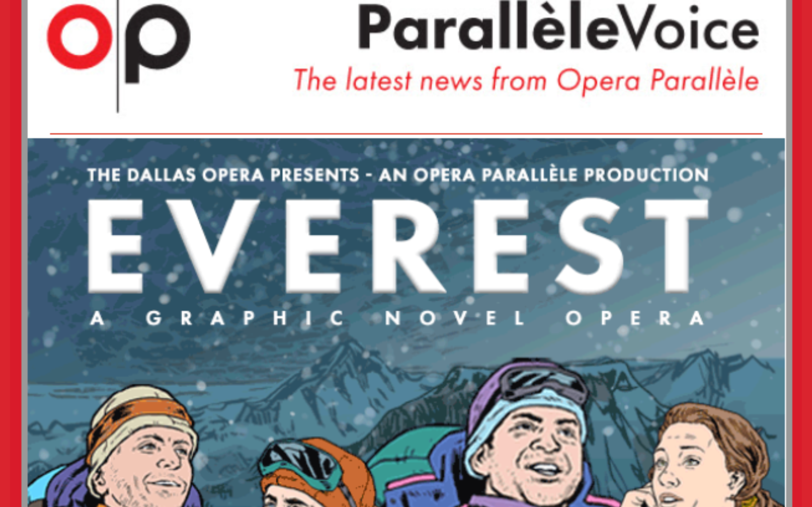 Opera Parallèle – Everest: A Graphic Novel Opera
Arts communications · Digital publication