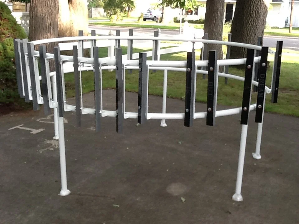 The Music Go Round, set up in my front yard for the first time prior to ArtPrize 2014