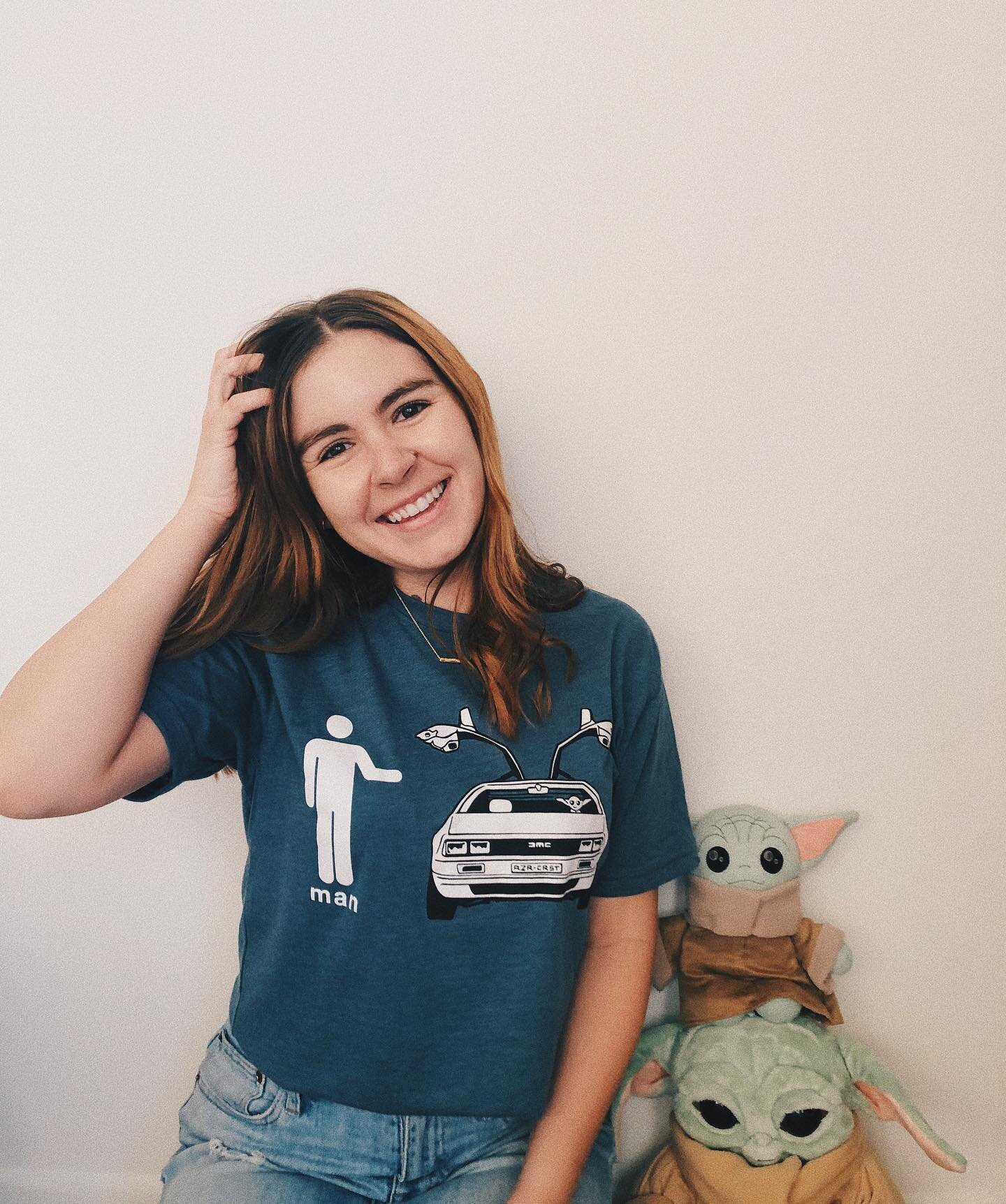 My collection of Mandalorian themed items is getting out of hand, but I think this shirt is my new favorite. I mean look at lil grogu sitting in the drivers seat😍 link for this shirt in bio