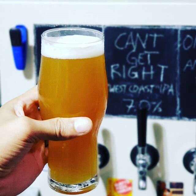 I POST MY F*CK UPS TOO! 😂 . &quot;Cant Get Right&quot; is a 7% &quot;west coast&quot; style ipa I've had on draft for a week or so now and it tastes... fine. but makes me annoyed every pint I pour. . (For starters its hazy af. I know how to make cle