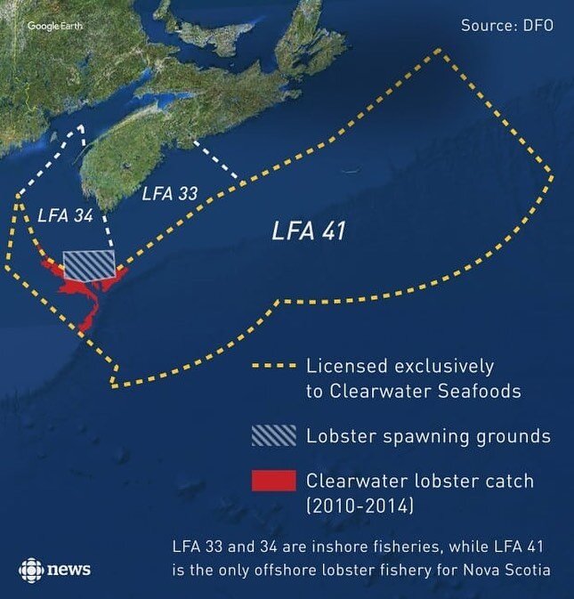 THIS IS NOT A CONSERVATION ISSUE: A corporation in Nova Scotia named Clearwater Seafoods has exclusive rights to offshore lobster 🦞 We must respect and protect Mi&rsquo;kmaq Fishers ‼️Link in bio to support Mi&rsquo;kmaq efforts.