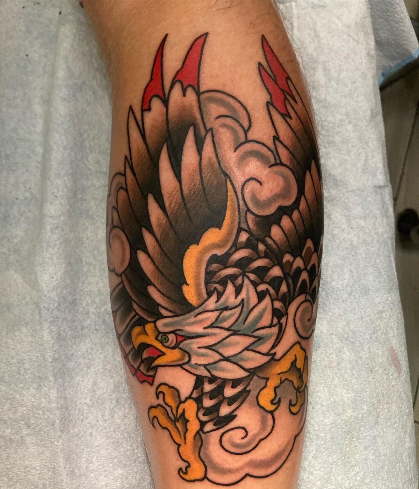 Got to make this bad boi from my up for grabs wall yesterday!! Tattoos like this will stand the test of time!! 

#traditional #traddy #traddytatt #eagle #eagletattoo #merica #coppercoiltattoo #staugustine #staugustinetattoo