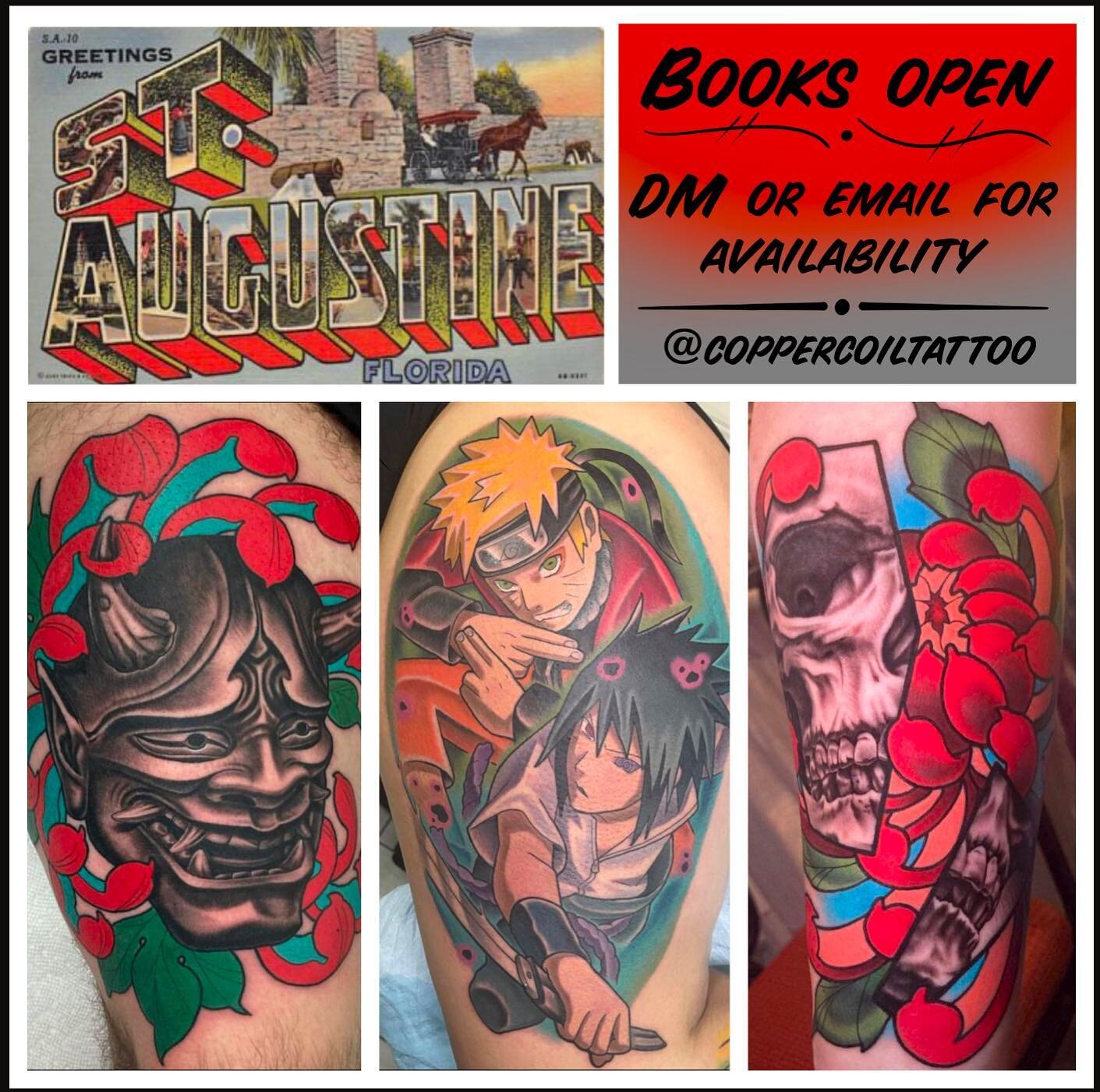 Books are open and taking on new projects big or small. Stoked to see what ideas you all bring me this year!! Now&rsquo;s you&rsquo;re chance you get booked before things get crazy here!! DM or email for openings. 

#staugustine #staugustinetattoo #c