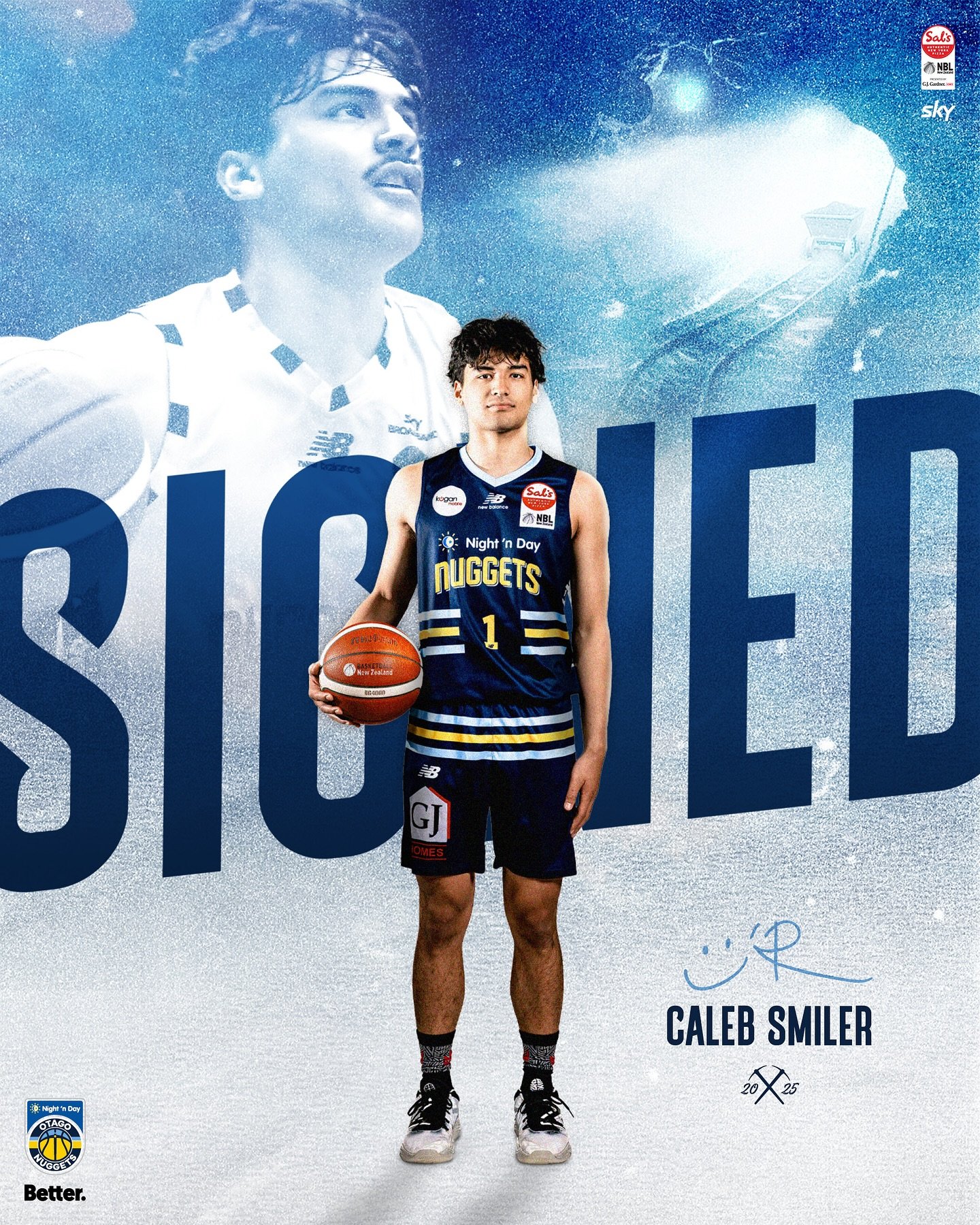 Stoked to have @caleb.smiler as a Nugget again in 2025 😮&zwj;💨

@bettercreativenz @nznbl @skysportnz 
#RatedE #salsnbl