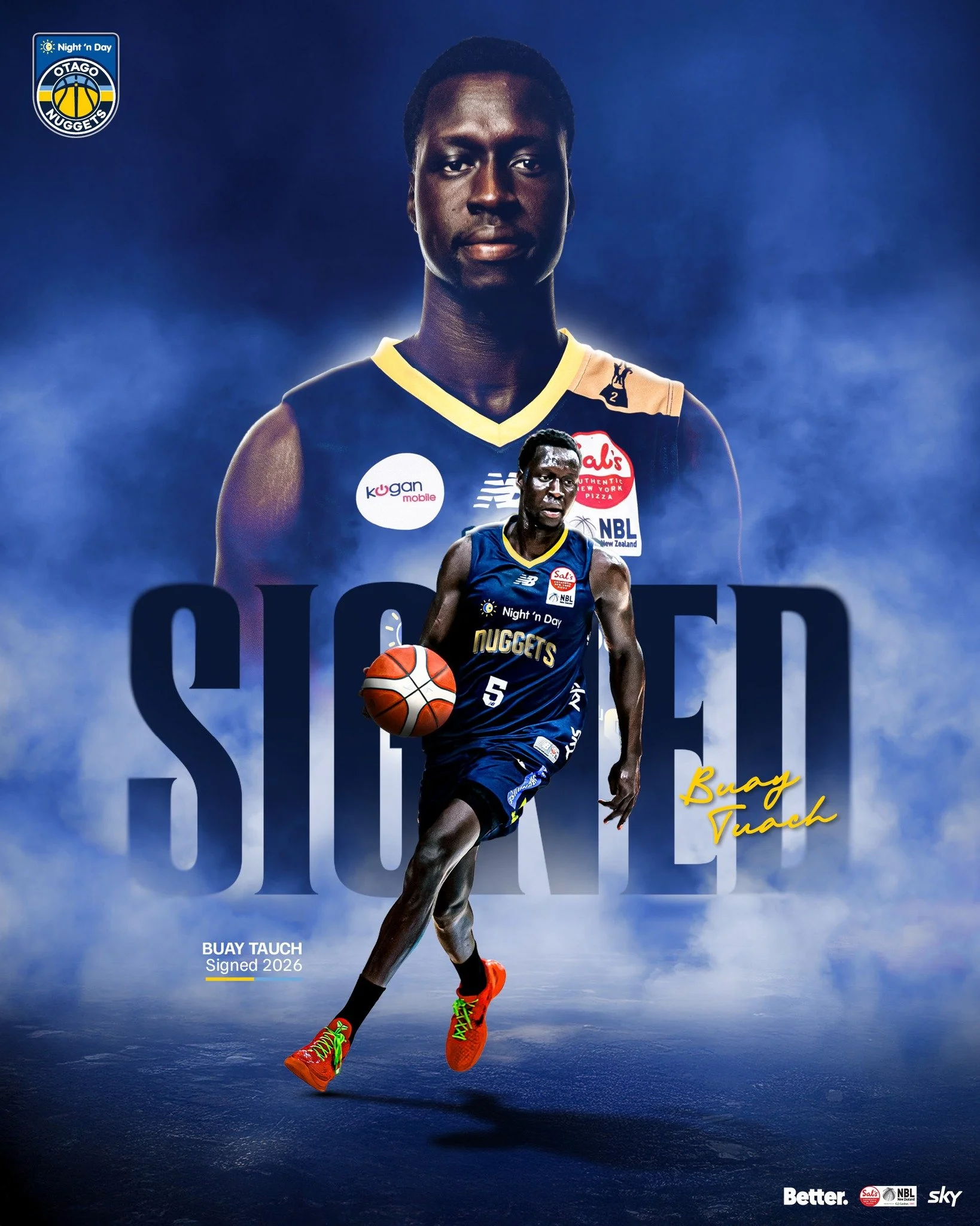 🌏 IMPORT SIGNING ANNOUNCEMENT 🌏

We&rsquo;ve landed our first import for 2026.

Welcome Buay Tuach.

Fresh off a season with the Auckland Tuatara, Buay brings elite athleticism, high-level experience, and serious firepower.

Above the rim.
In trans