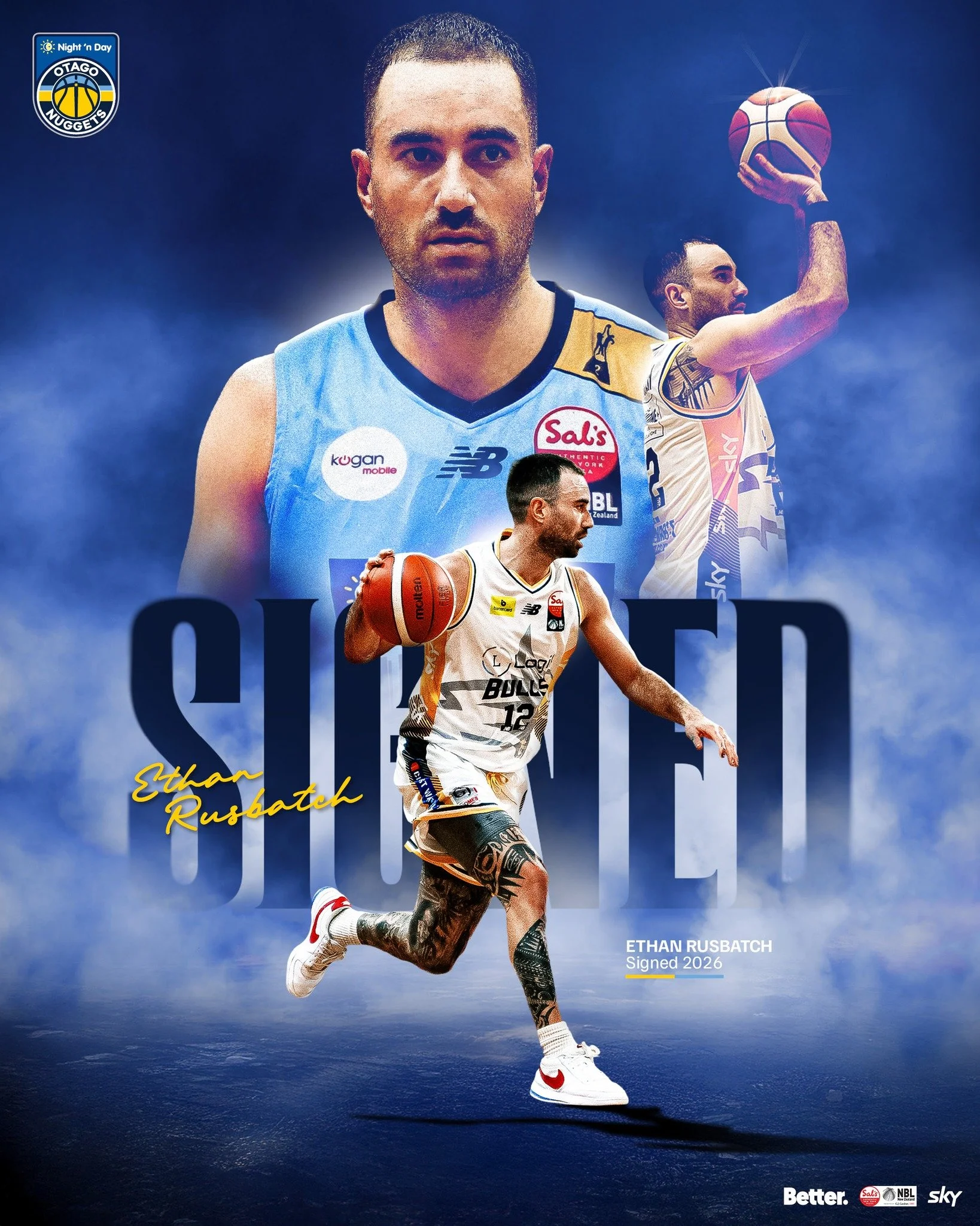 WELCOME - ETHAN RUSBATCH 🔥

If you can&rsquo;t stop him&hellip; sign him!

We&rsquo;re fired up to announce former Tall Black Ethan Rusbatch is officially joining us.

Looking forward to having that that shooting stroke, experience and leadership in