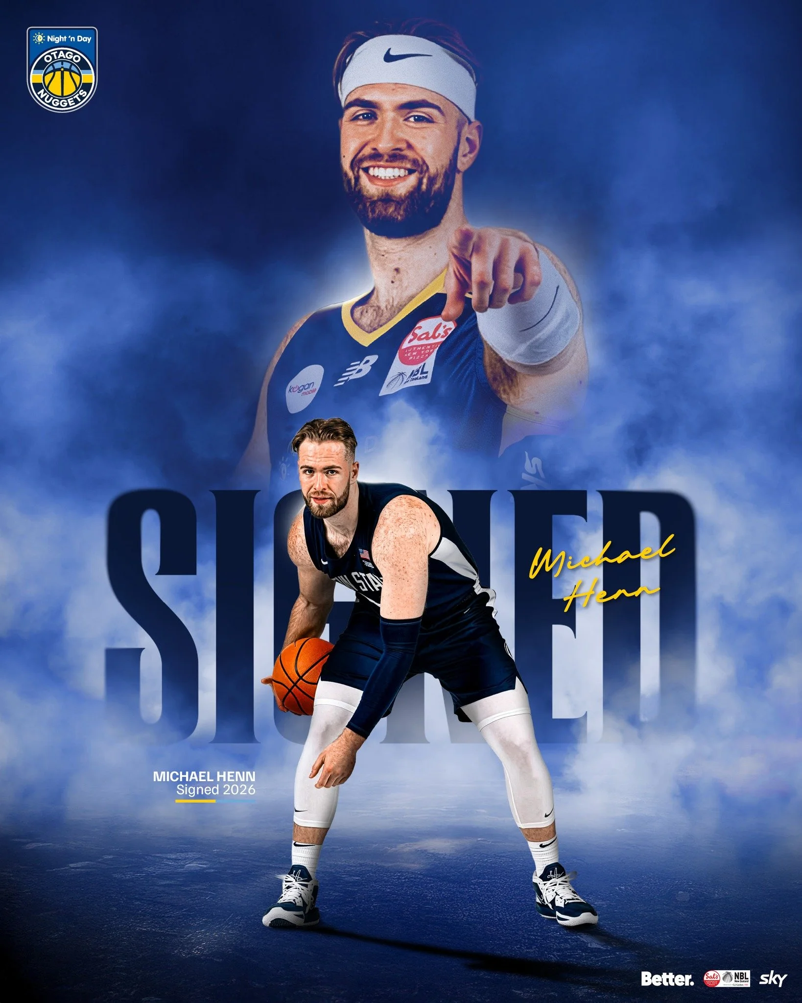 Size. Skill. Presence.

We&rsquo;re excited to welcome Michael Henn to the squad.

Michael brings strength inside, a polished offensive game, and the ability to anchor both ends of the floor. He competes, finishes through contact, and gives us a stro