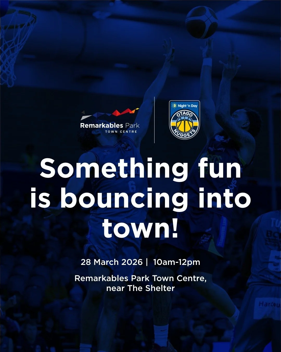 Queenstown 👀

Come meet the team at Remarkables Park 🏀
Fun, games, giveaways + your chance to get up close with the Nuggets.

📍 Remarkables Park Town Centre (near The Shelter)
🗓️ Sat 28th
⏰ 10am&ndash;12pm

Bring the family and get involved 💙💛
