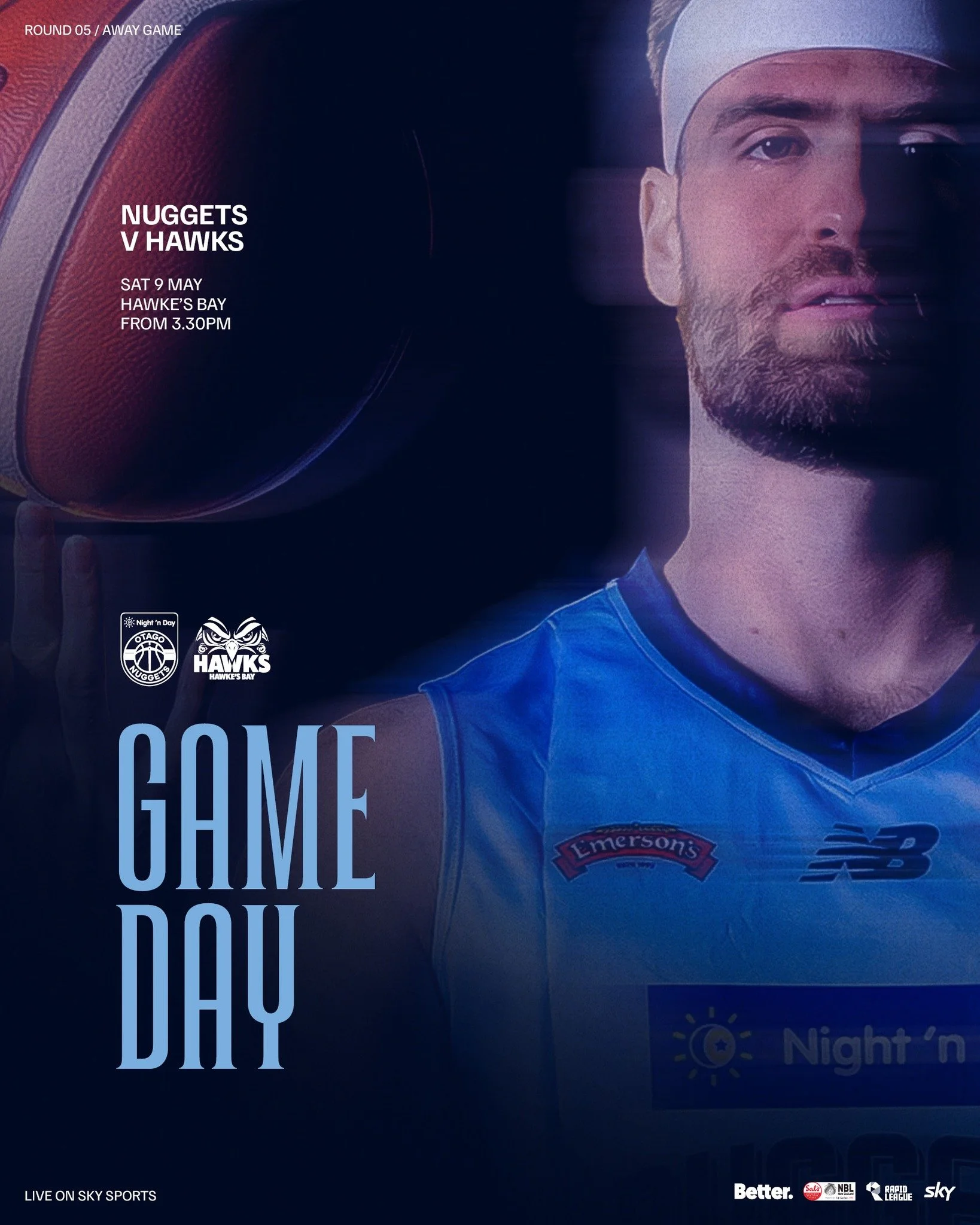 🔥 GAME DAY 🔥

Another one on the road - Hawks in Napier up next 👊

🏟️ Rodney Green Arenas, Napier
⏰ 3:30PM Rapid League | 4:30PM NBL
📺 Catch it live on Sky Sport

Let&rsquo;s get it 💪

@nznbl @skysportnz @bettercreativenz