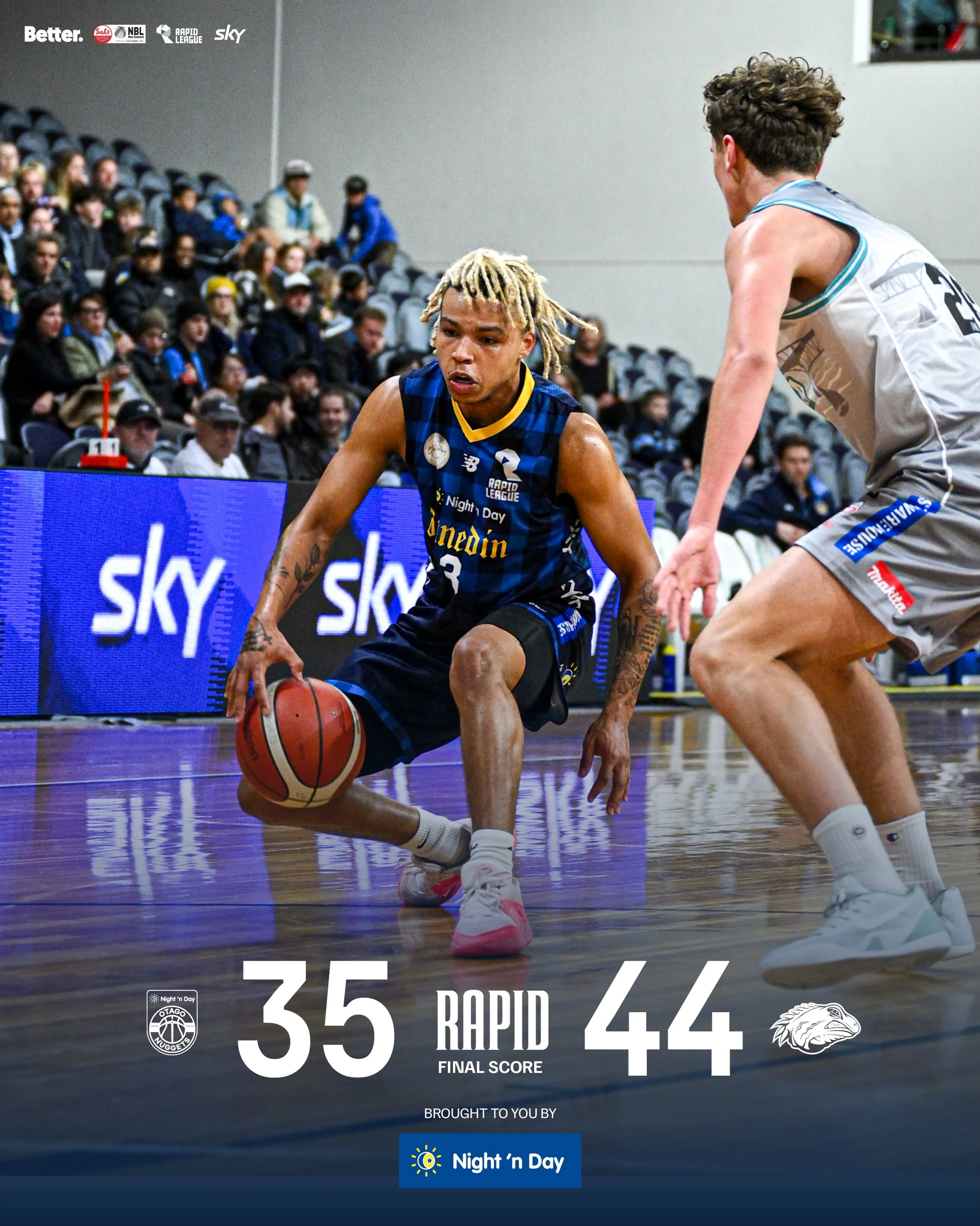 Tuatara get it done in the forth. 

@bettercreativenz @skysportnz @nznbl