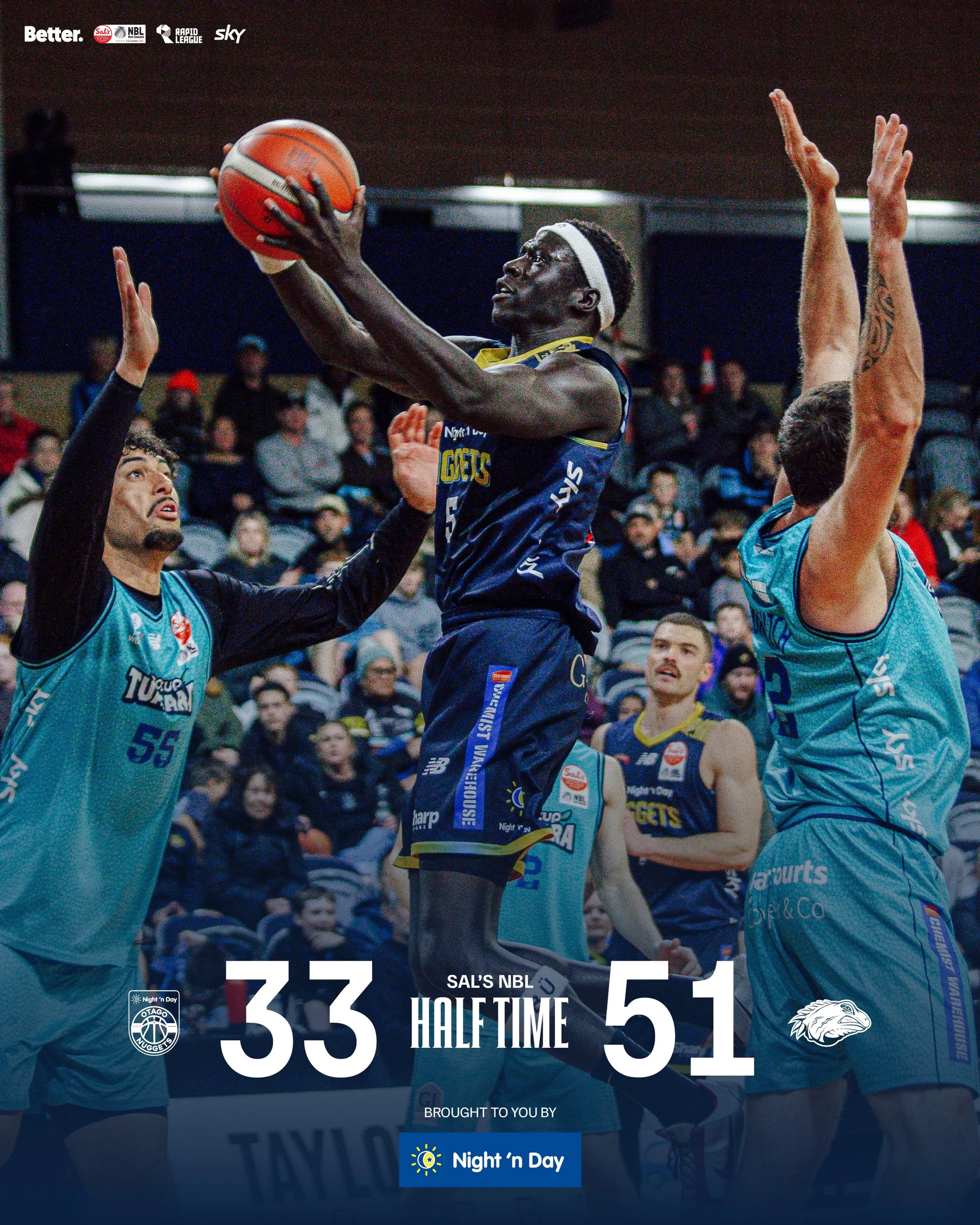 Big second half incoming 💥

@bettercreativenz @nznbl @skysportnz