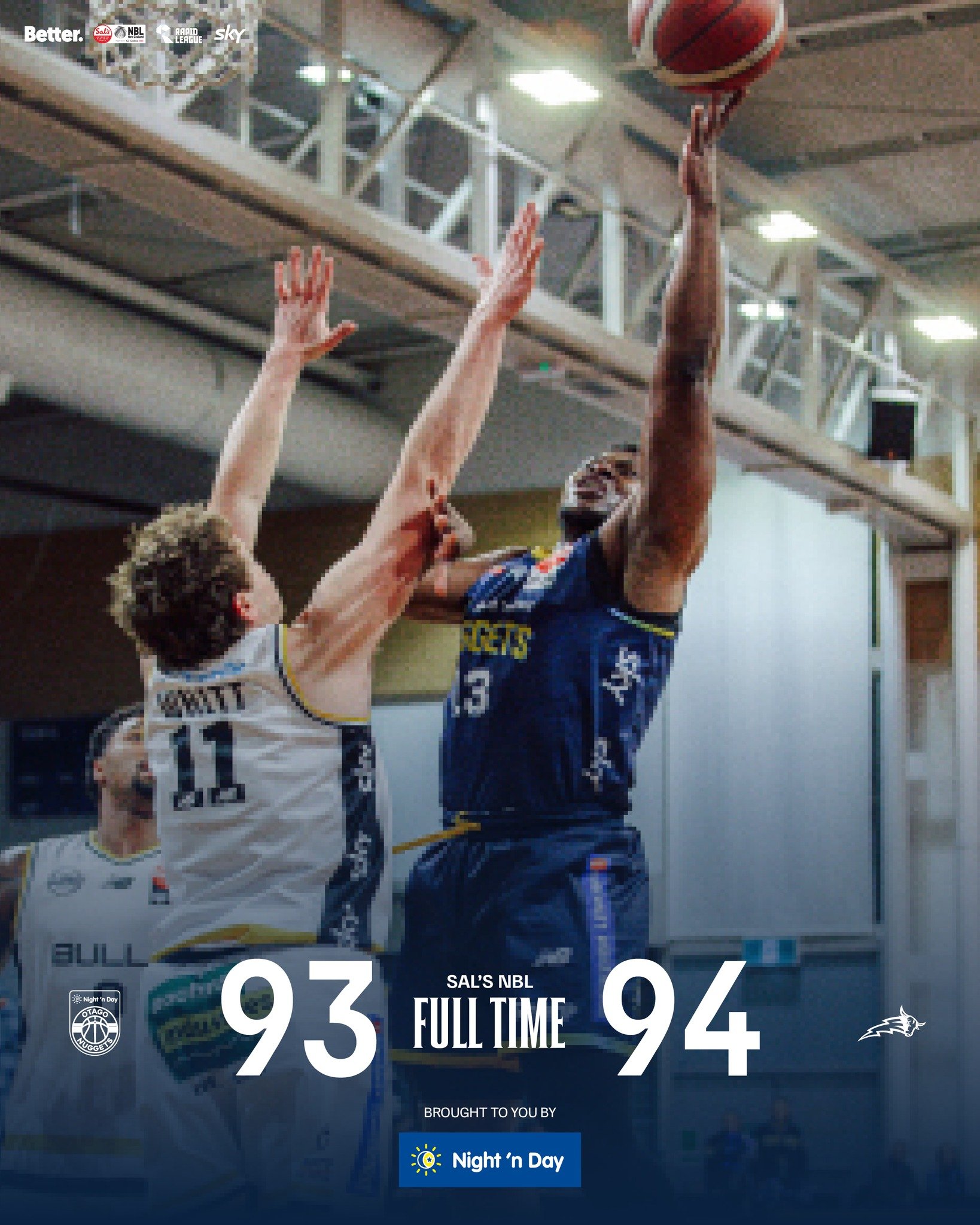 💔 So Close

The Nuggets come up just short after a hard-fought contest that went right down to the final possession.

Thanks for your support, Nuggets fans 💙💛

📷 @akjuphotos 

@nznbl @skysportnz @bettercreativenz