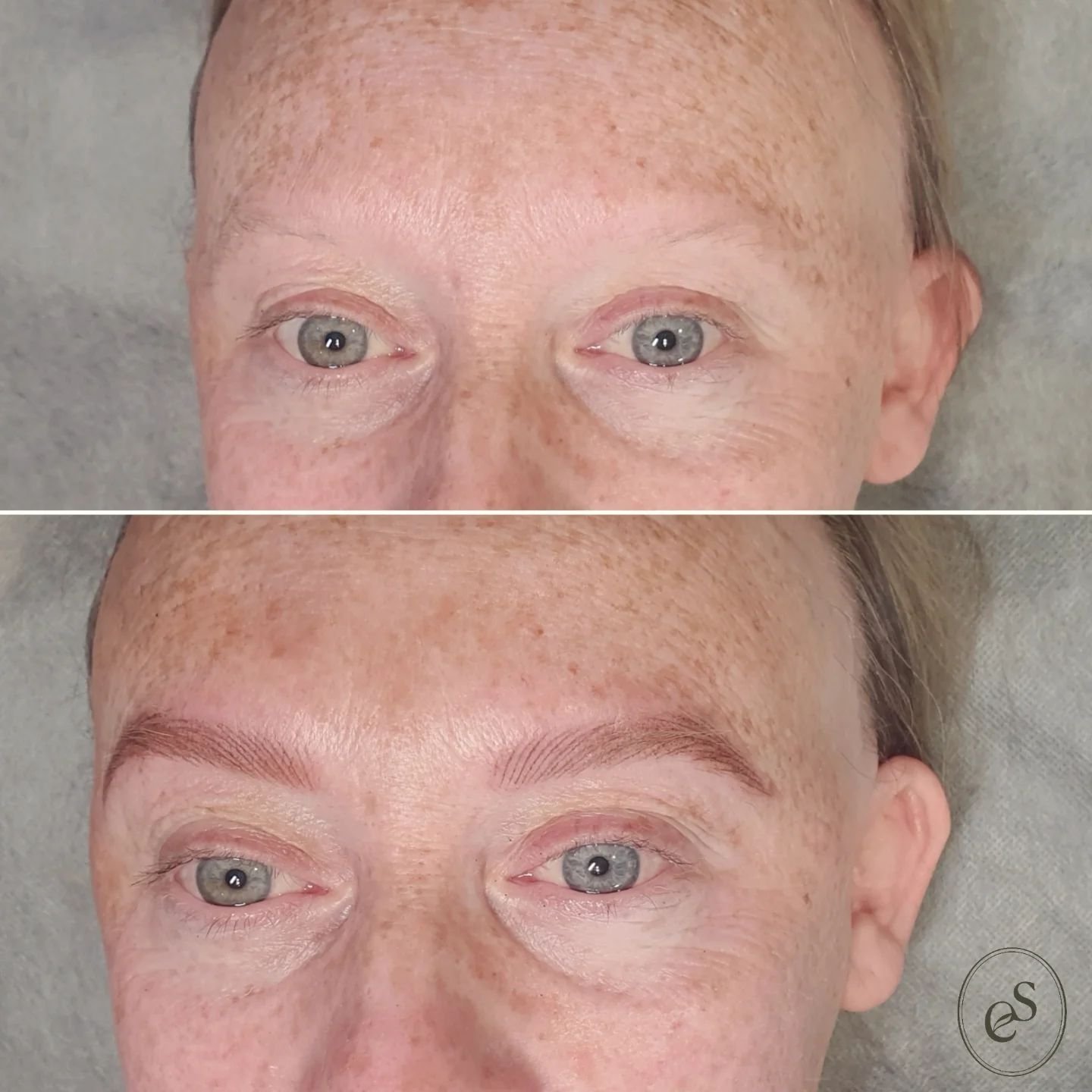 A first session brow tattoo session (bit red) but looking beautiful 😍 Can't wait to show you after her 2nd visit as well. 

#melbournebrows #combinationbrows