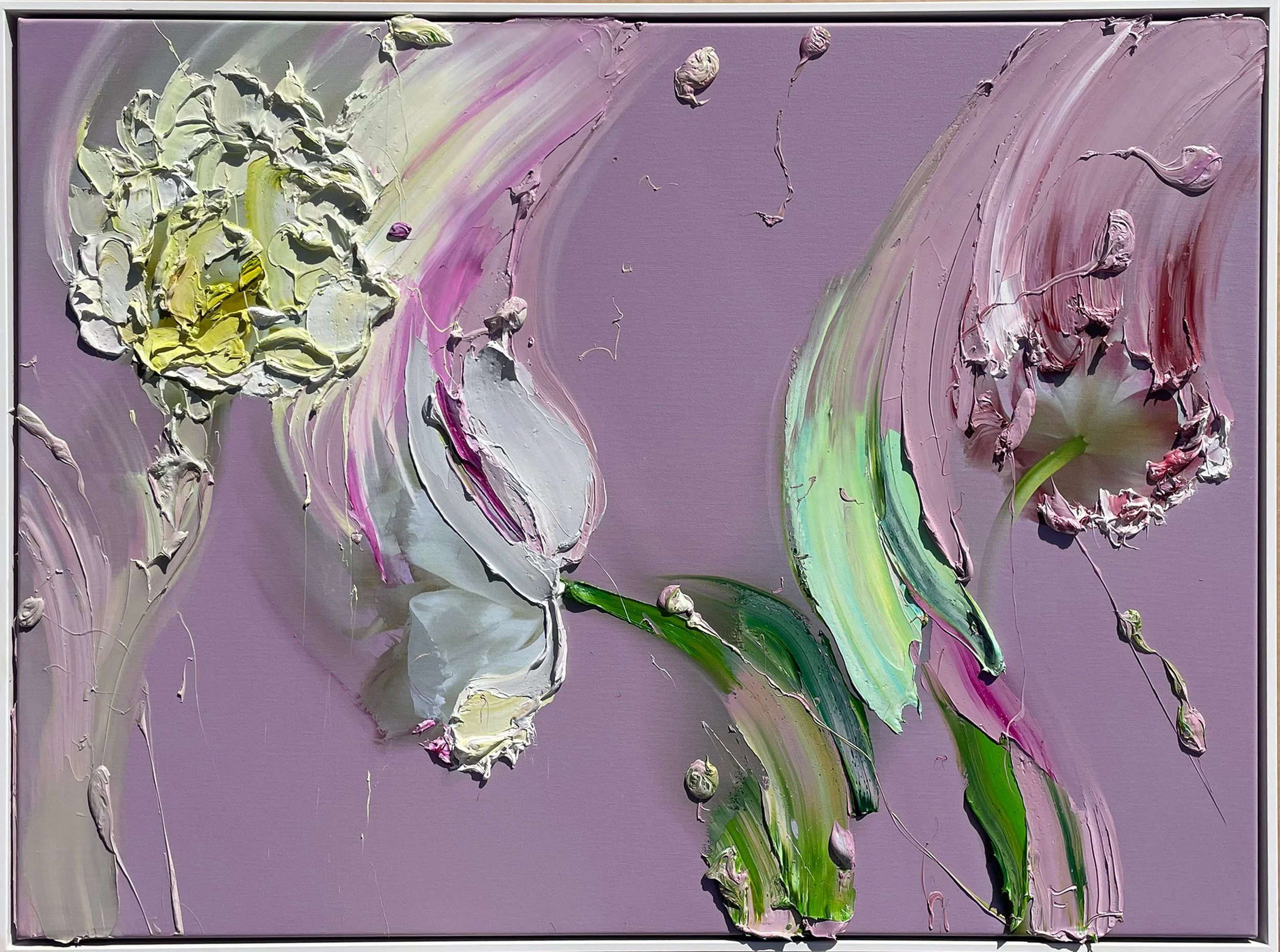 Love drought
100x76cm
Mixed media, photography and impasto oil paint.
Framed in white.
$3450