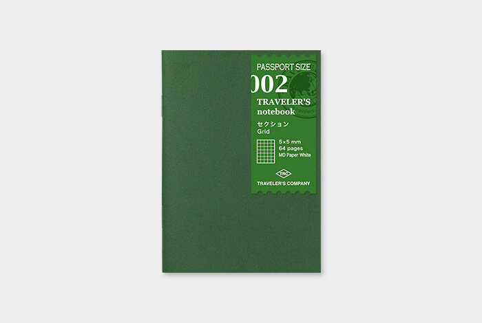 Traveler's Company Japan - Passport Notebook Refill (002) Grid Paper