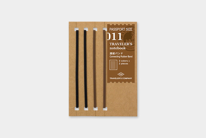 Traveler's Company Japan - Passport Notebook Refill (011) Connecting Rubber Bands